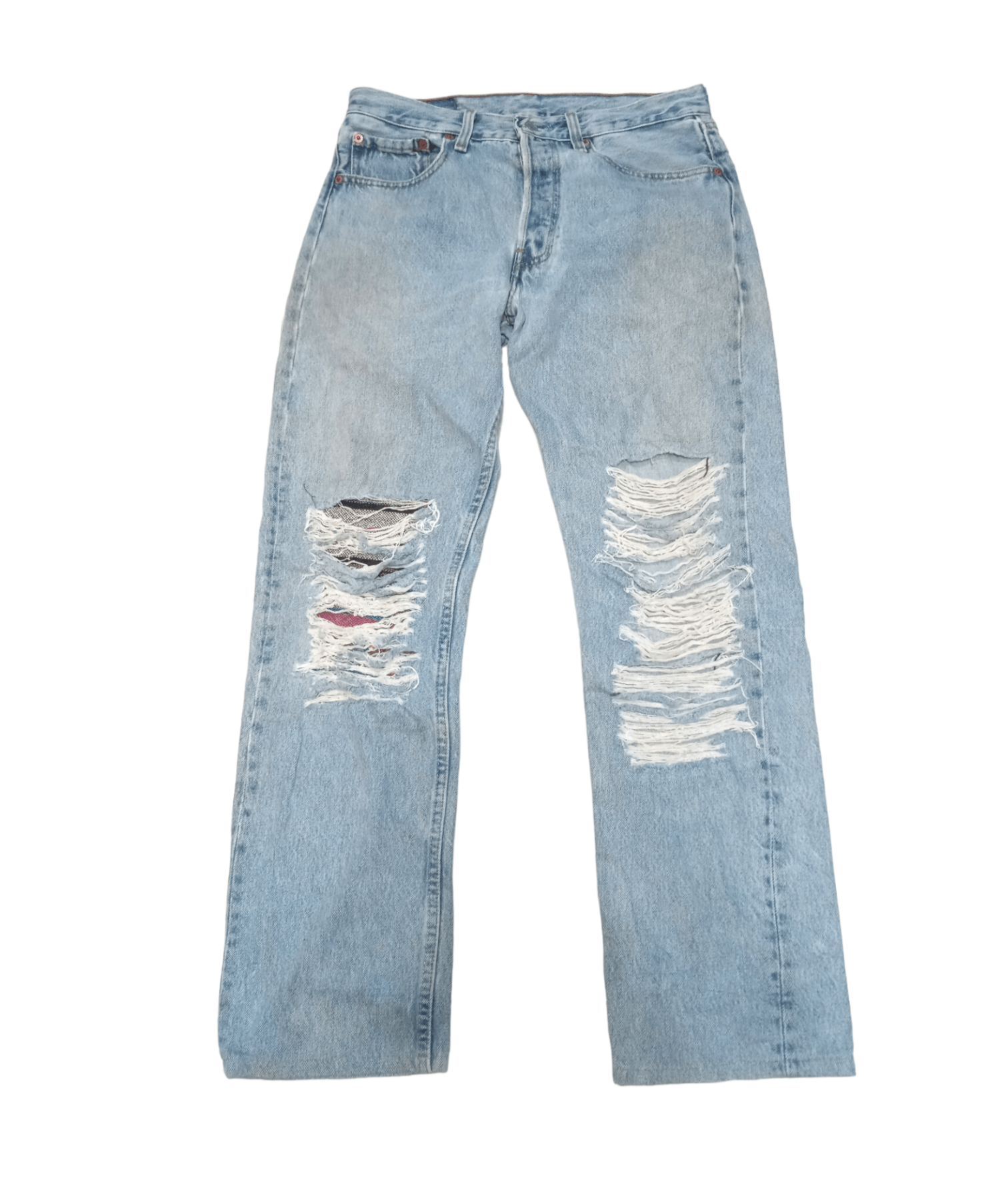 Levi's × Levi's Vintage Clothing Vintage Levi's 501 Distressed Denim Patchwork Size US 30 / EU 46 - 1 Thumbnail