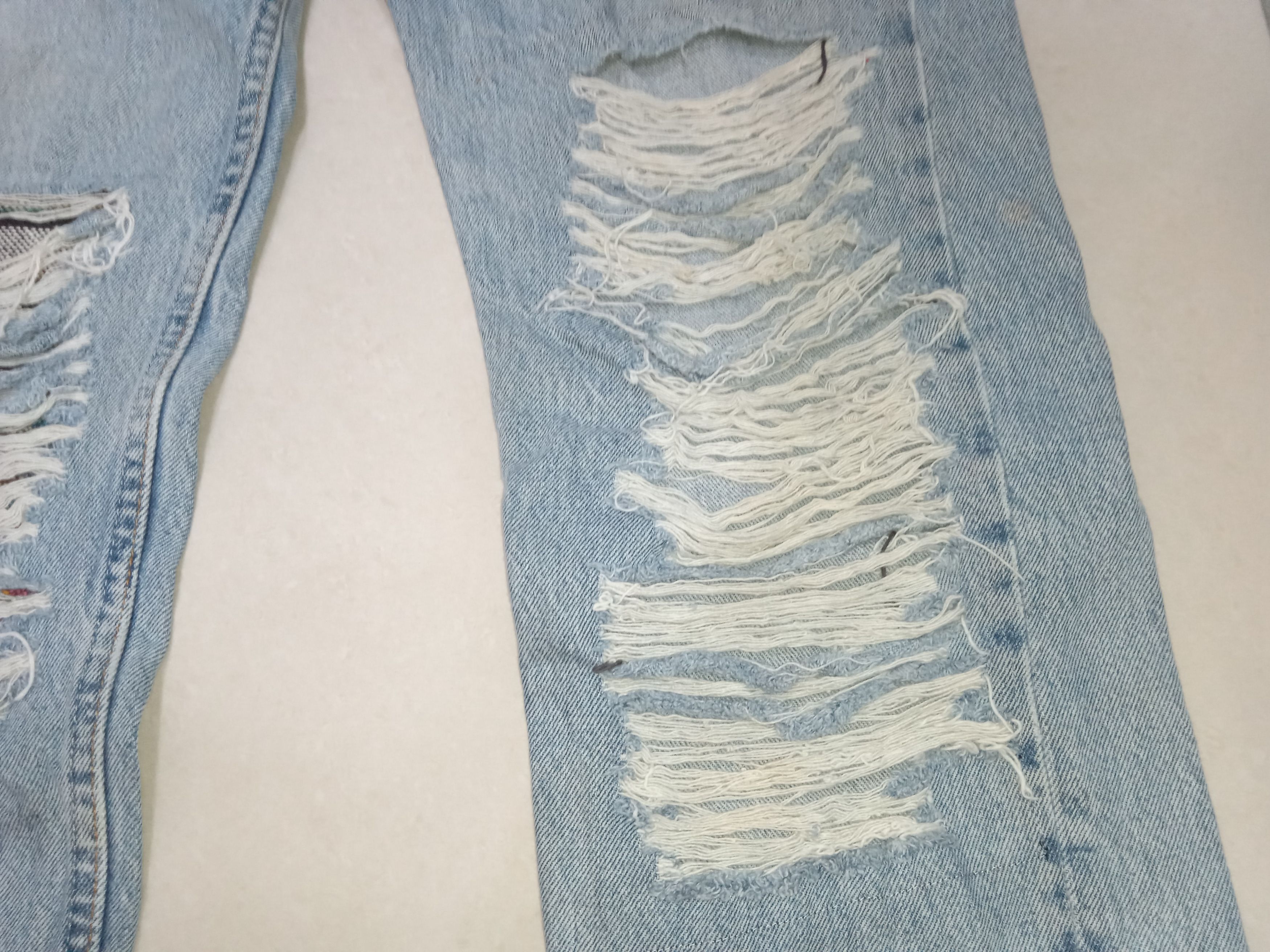 Levi's × Levi's Vintage Clothing Vintage Levi's 501 Distressed Denim Patchwork Size US 30 / EU 46 - 4 Thumbnail