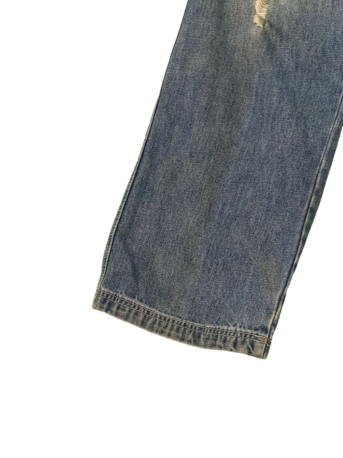 Japanese Brand Wide Baggy Cargo Jeans Piko Hawaii Distress Denim 3🟦6 Size US 29 - 5 Thumbnail