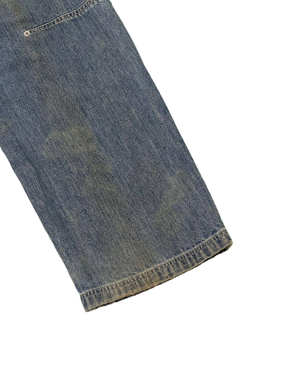 Japanese Brand Wide Baggy Cargo Jeans Piko Hawaii Distress Denim 3🟦6 Size US 29 - 17 Thumbnail