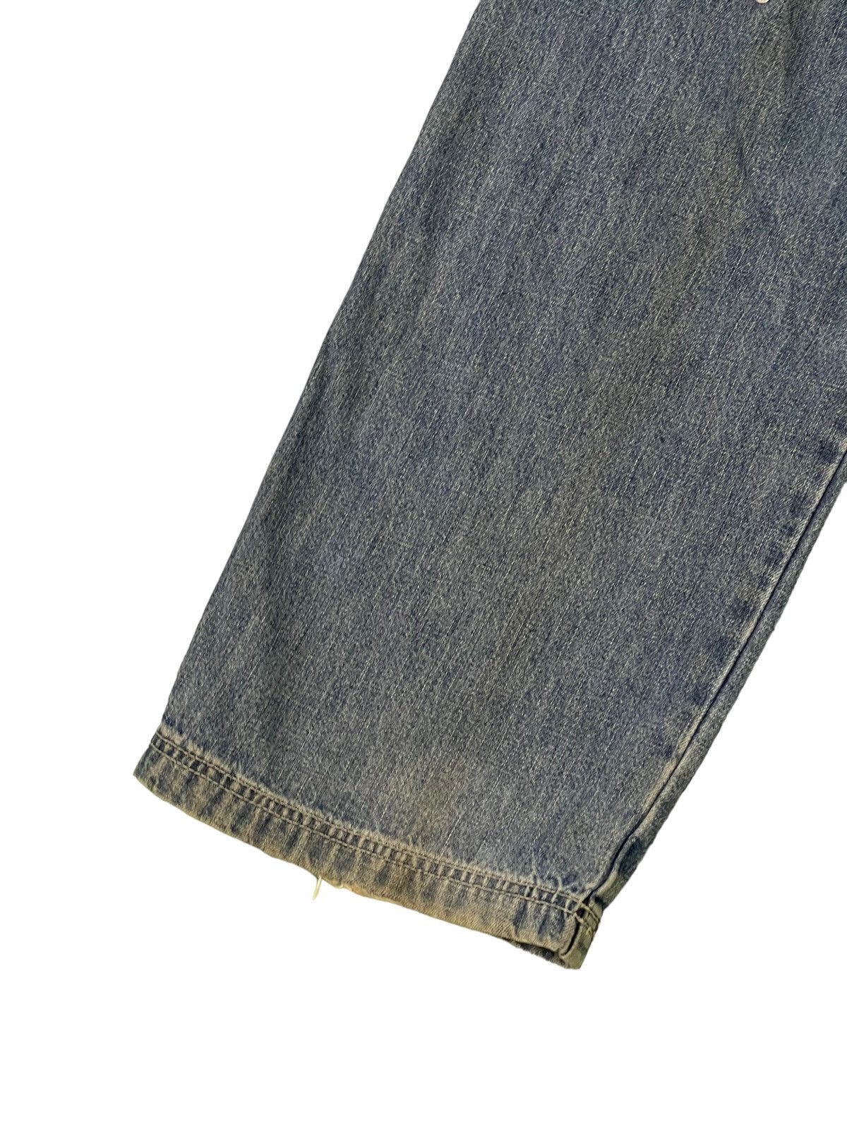 Japanese Brand Wide Baggy Cargo Jeans Piko Hawaii Distress Denim 3🟦6 Size US 29 - 19 Thumbnail
