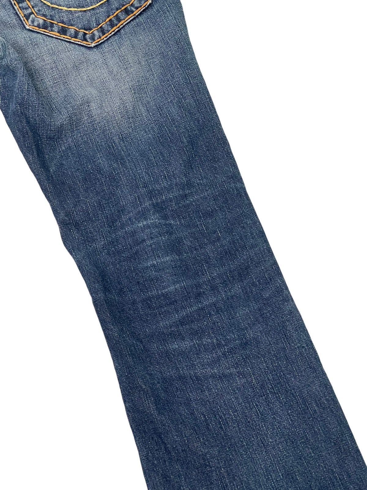 Japanese Brand Flare Jeans True Religion USA Y2K Distress Low Rise 3🟦6 Size US 31 - 19 Thumbnail