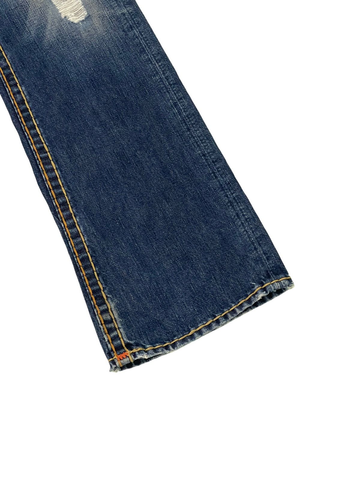 Japanese Brand Flare Jeans True Religion USA Y2K Distress Low Rise 3🟦6 Size US 31 - 4 Thumbnail