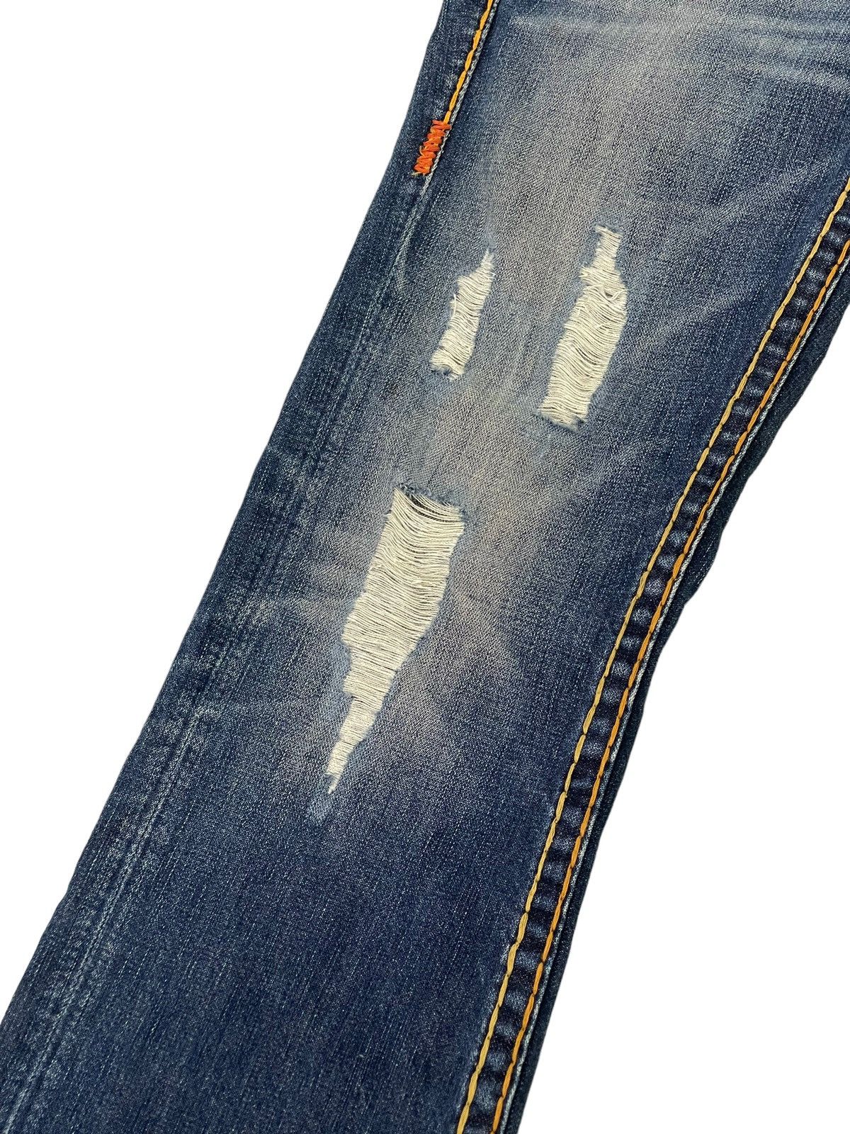Japanese Brand Flare Jeans True Religion USA Y2K Distress Low Rise 3🟦6 Size US 31 - 6 Thumbnail