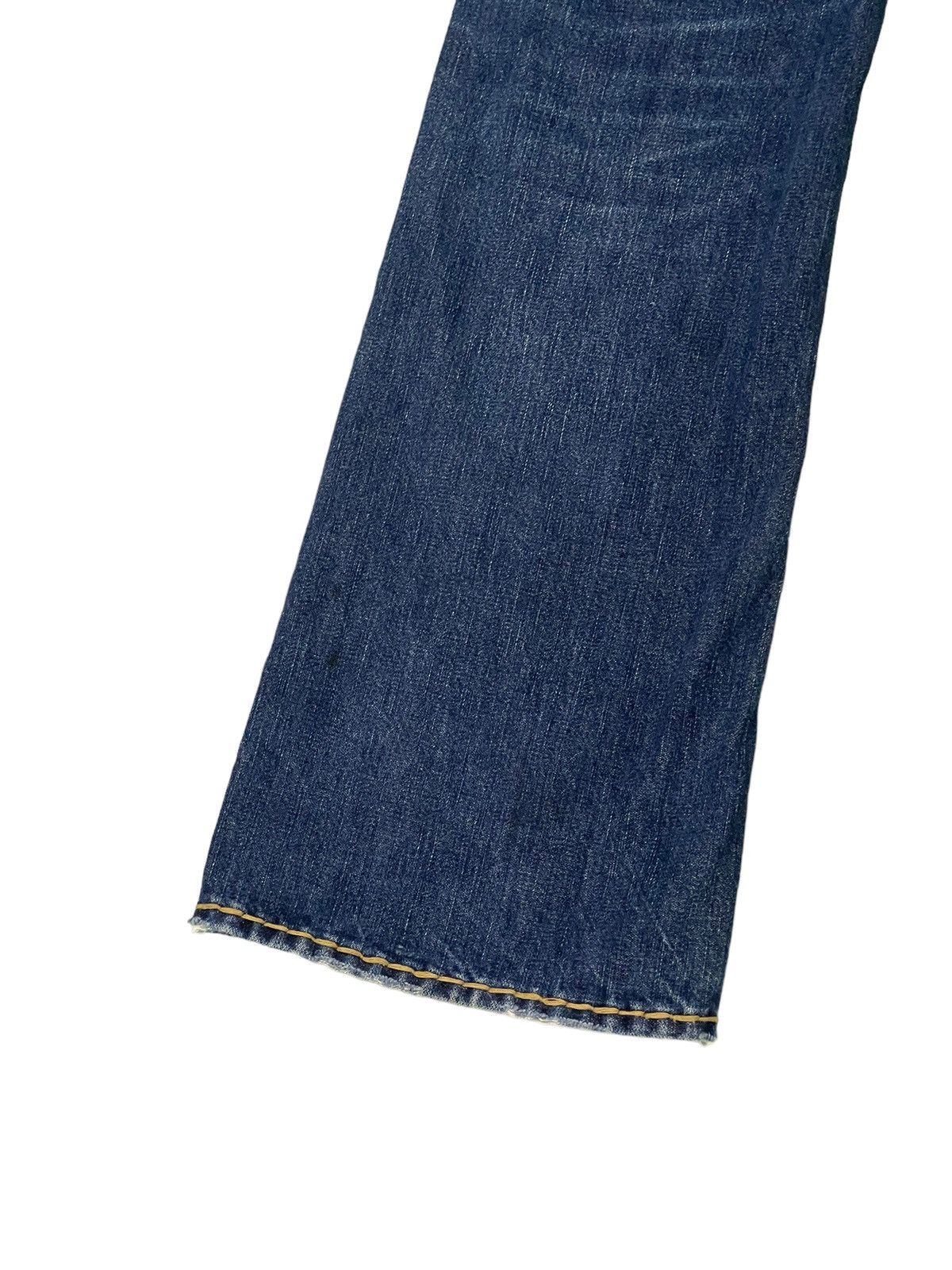 Japanese Brand Flare Jeans True Religion USA Y2K Distress Low Rise 3🟦6 Size US 31 - 17 Thumbnail