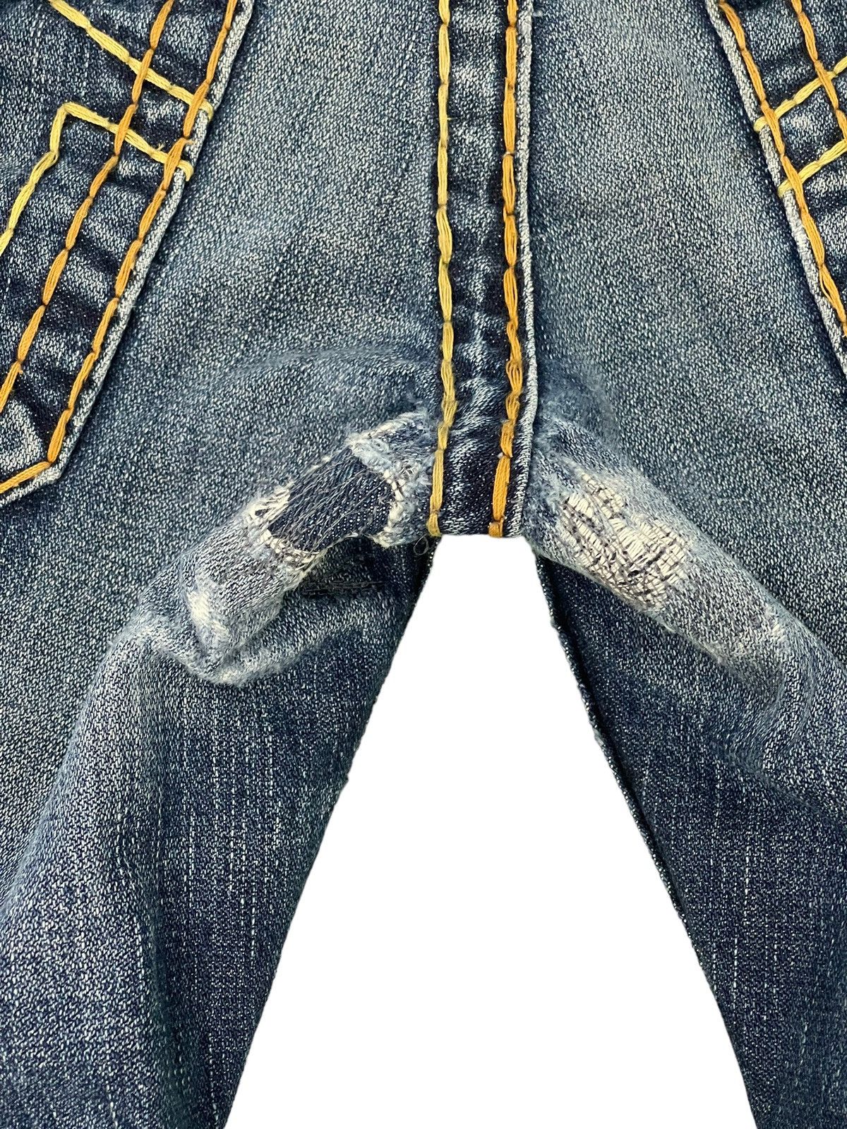 Japanese Brand Flare Jeans True Religion USA Y2K Distress Low Rise 3🟦6 Size US 31 - 21 Thumbnail