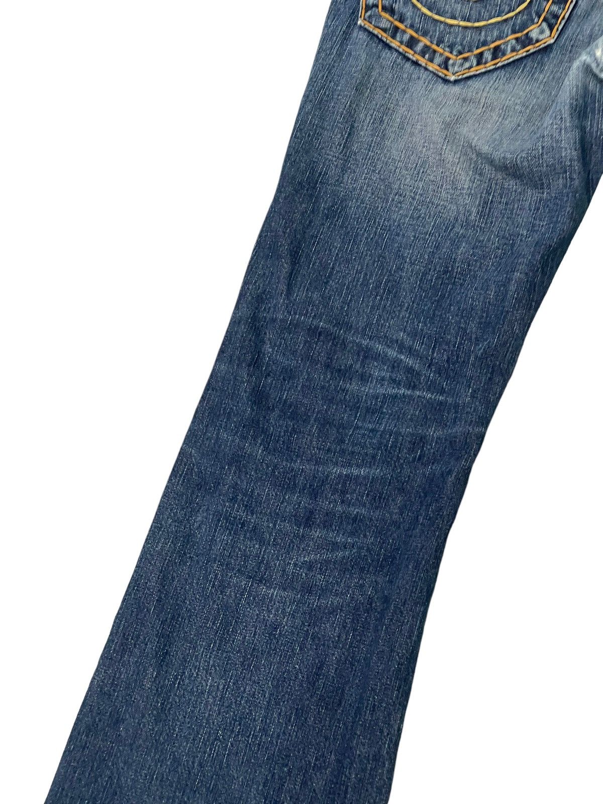 Japanese Brand Flare Jeans True Religion USA Y2K Distress Low Rise 3🟦6 Size US 31 - 18 Thumbnail