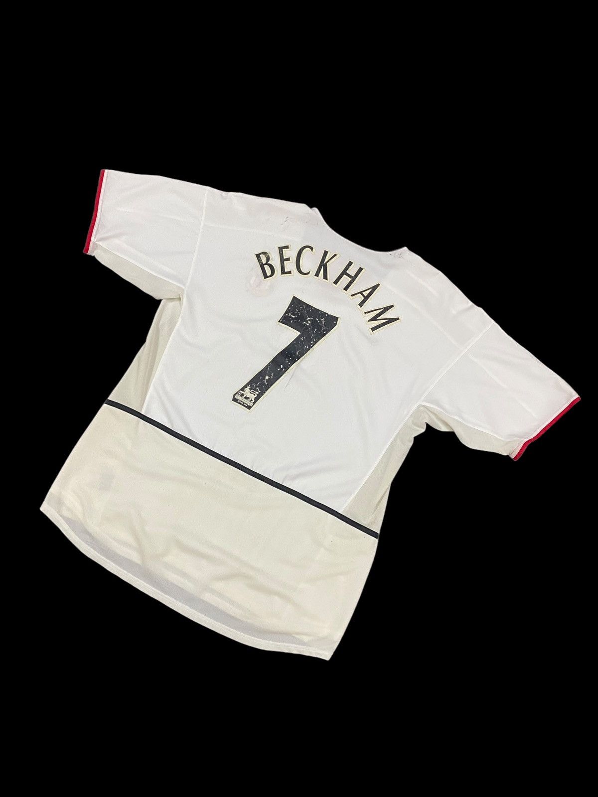 David Beckham Vtg🔥02-03 Man U Away Kit Jersey Name Set David Beckham#7 Size US L / EU 52-54 / 3 - 12 Thumbnail
