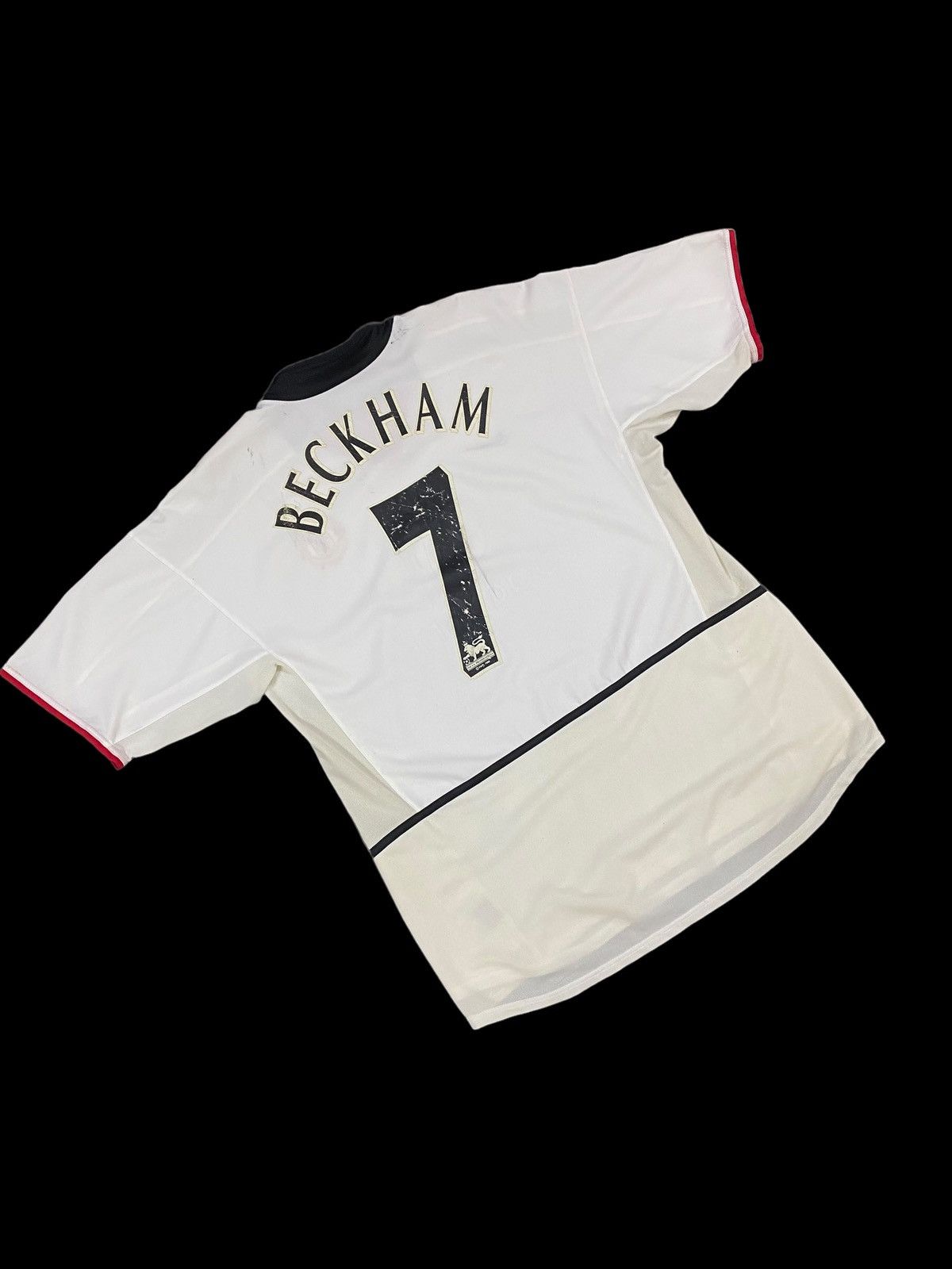 David Beckham Vtg🔥02-03 Man U Away Kit Jersey Name Set David Beckham#7 Size US L / EU 52-54 / 3 - 11 Thumbnail