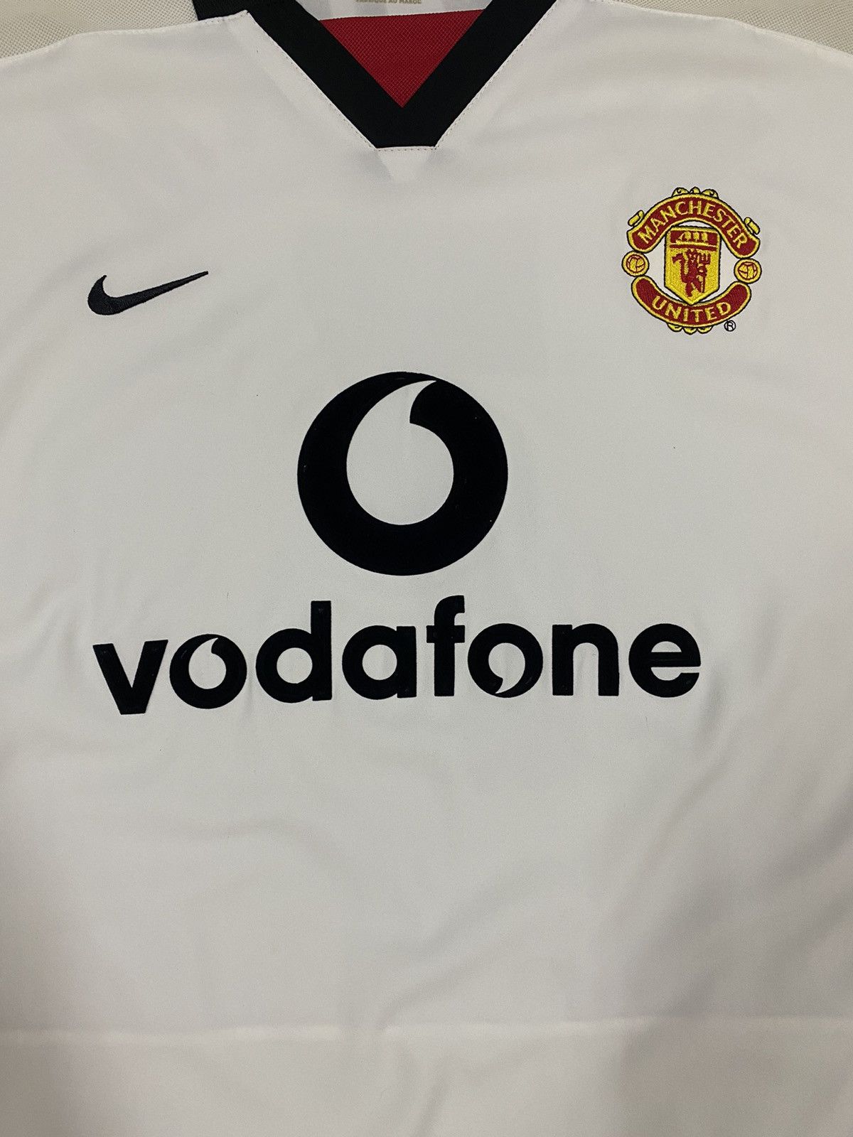 David Beckham Vtg🔥02-03 Man U Away Kit Jersey Name Set David Beckham#7 Size US L / EU 52-54 / 3 - 16 Thumbnail