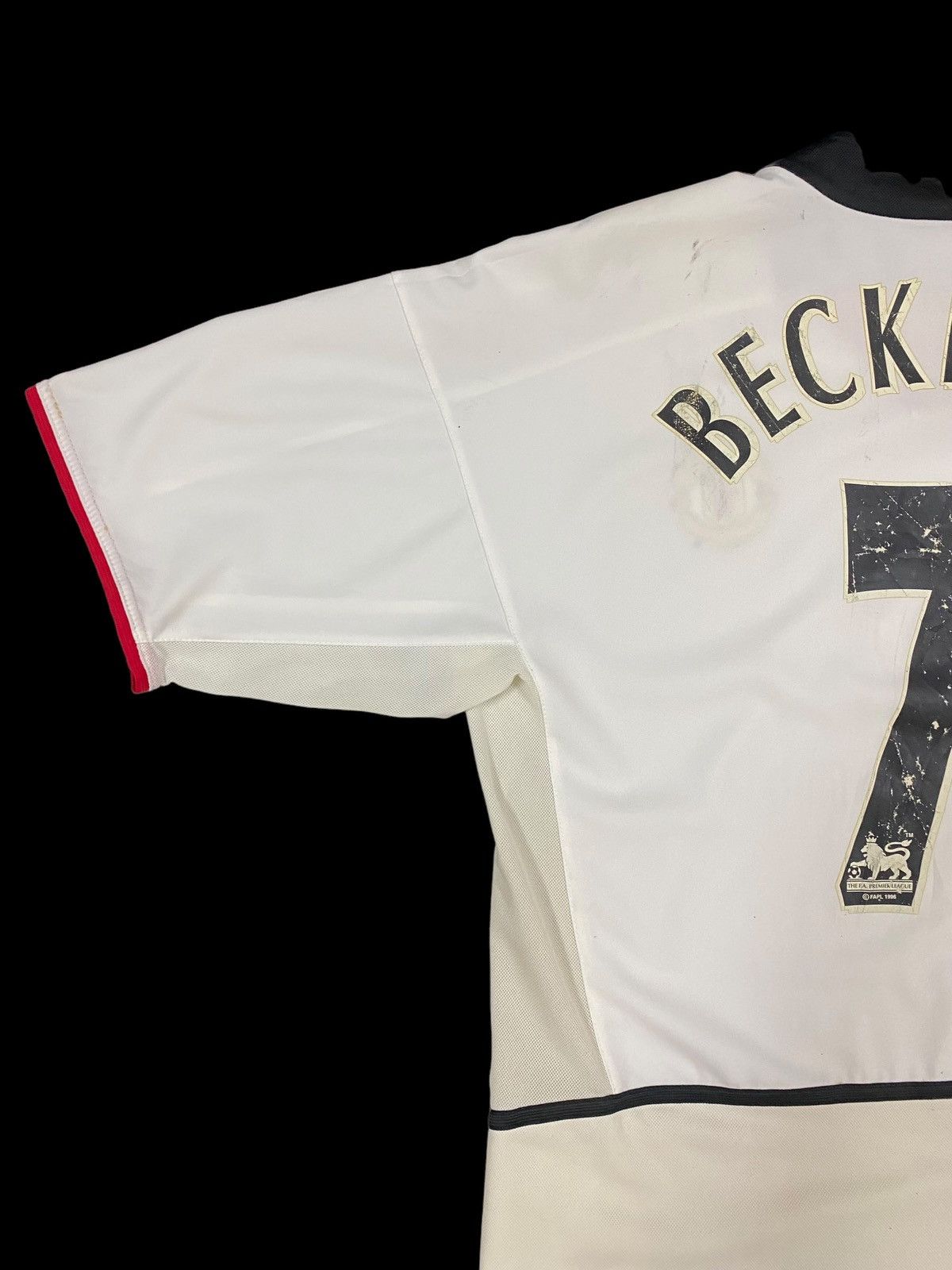 David Beckham Vtg🔥02-03 Man U Away Kit Jersey Name Set David Beckham#7 Size US L / EU 52-54 / 3 - 9 Thumbnail