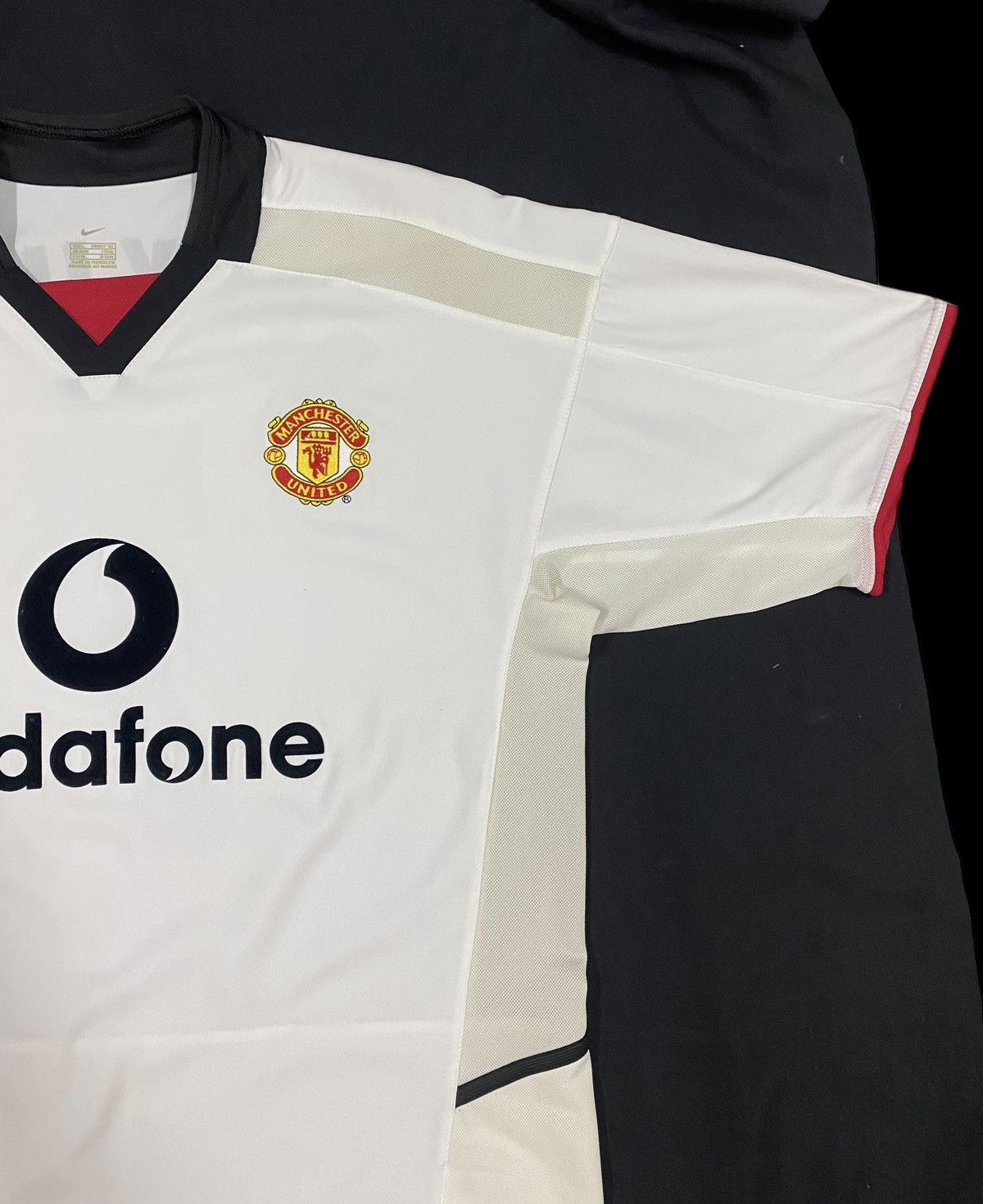 David Beckham Vtg🔥02-03 Man U Away Kit Jersey Name Set David Beckham#7 Size US L / EU 52-54 / 3 - 7 Thumbnail