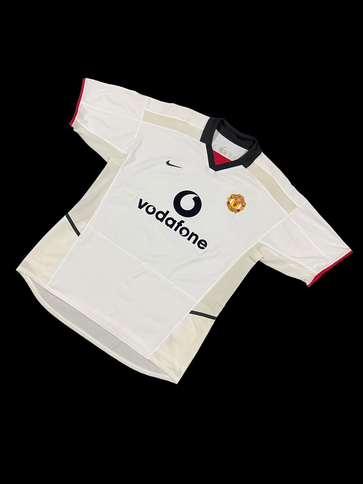 David Beckham Vtg🔥02-03 Man U Away Kit Jersey Name Set David Beckham#7 Size US L / EU 52-54 / 3 - 4 Thumbnail