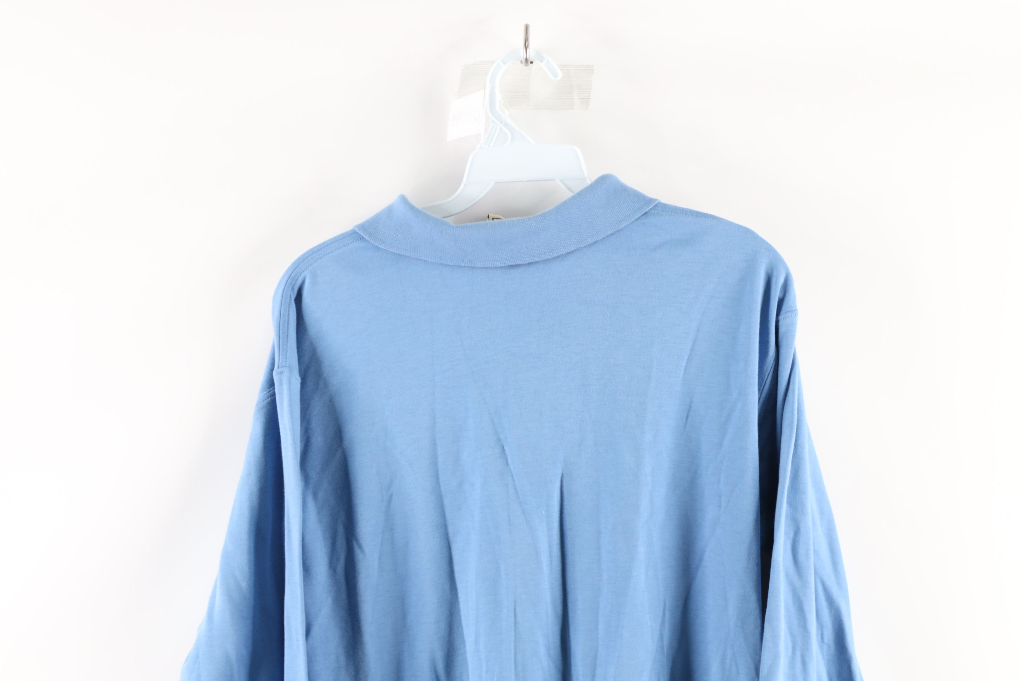 Vintage Vintage LL Bean Long Sleeve Rugby Polo Shirt Blue Cotton Size US M / EU 48-50 / 2 - 7 Thumbnail