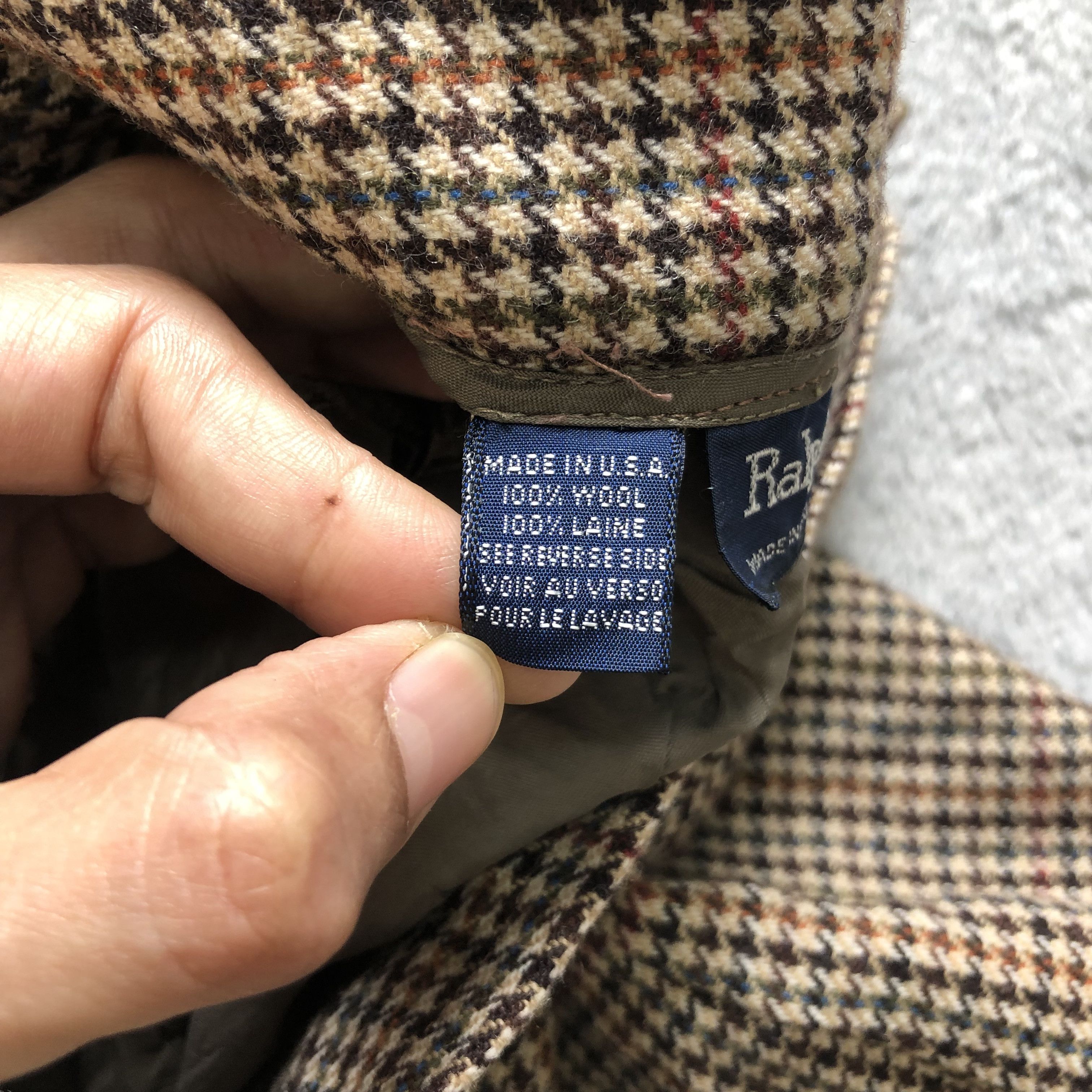 Ralph Lauren RALPH LAUREN HOUNDSTOOTH WOOL MINI SKIRTS #6928-97 Size 23" - 5 Thumbnail