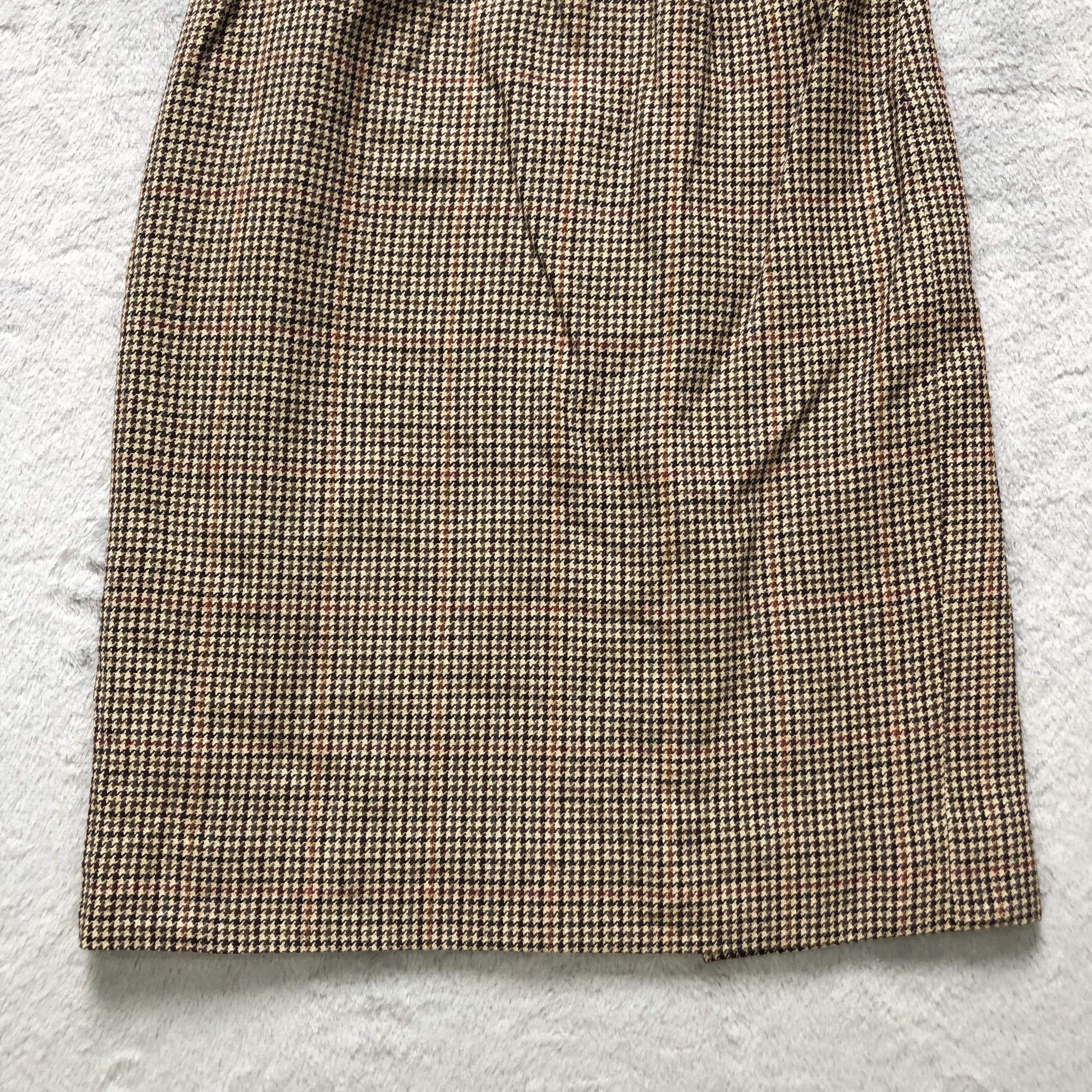 Ralph Lauren RALPH LAUREN HOUNDSTOOTH WOOL MINI SKIRTS #6928-97 Size 23" - 3 Thumbnail