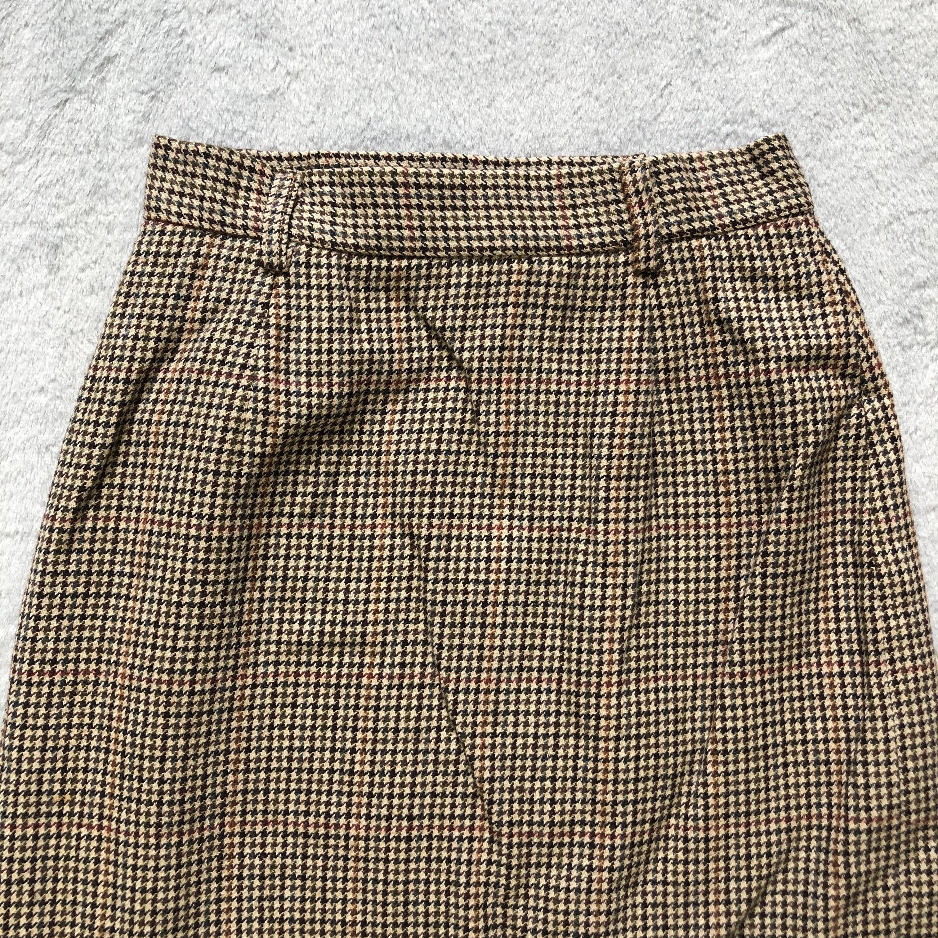 Ralph Lauren RALPH LAUREN HOUNDSTOOTH WOOL MINI SKIRTS #6928-97 Size 23" - 2 Thumbnail