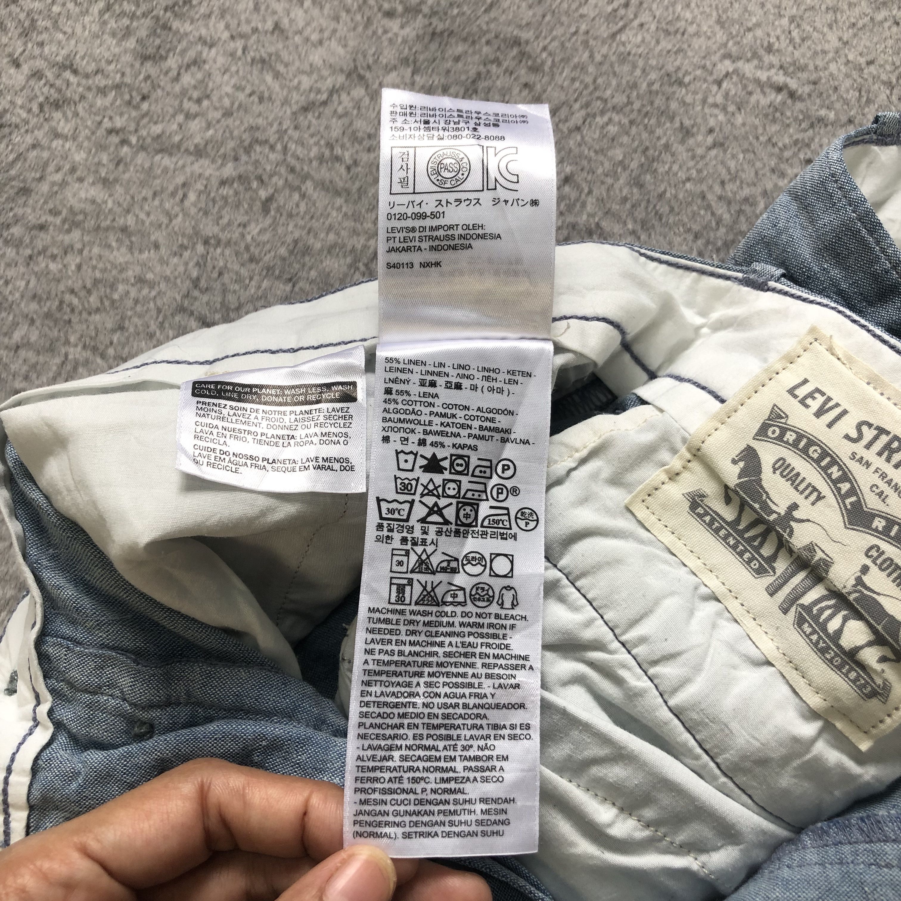 Levi's LEVIS GRAY SHORTS PANT #6935-97 Size US 34 / EU 50 - 9 Thumbnail