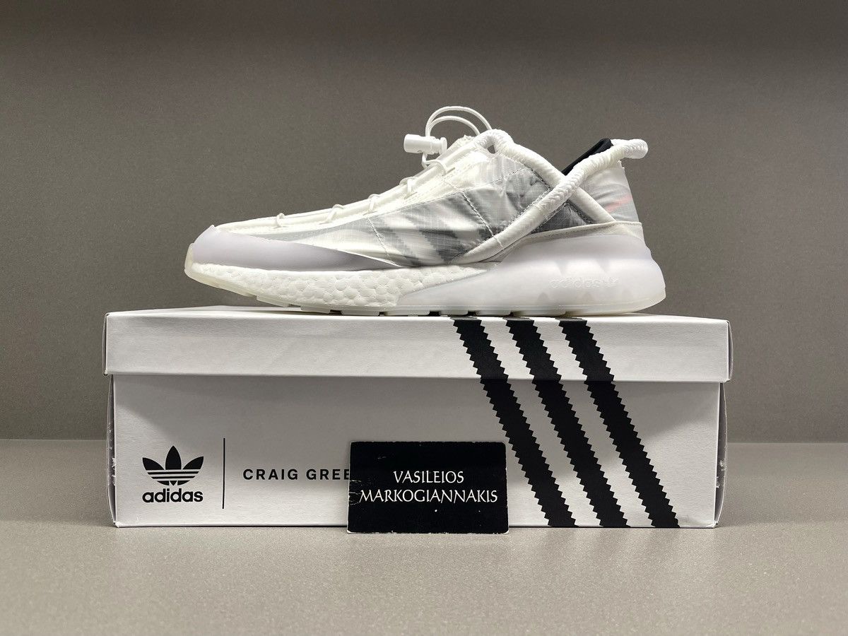 image of Adidas Zx 2K Phormar Craig Green White Shoes, Men's (Size 6)