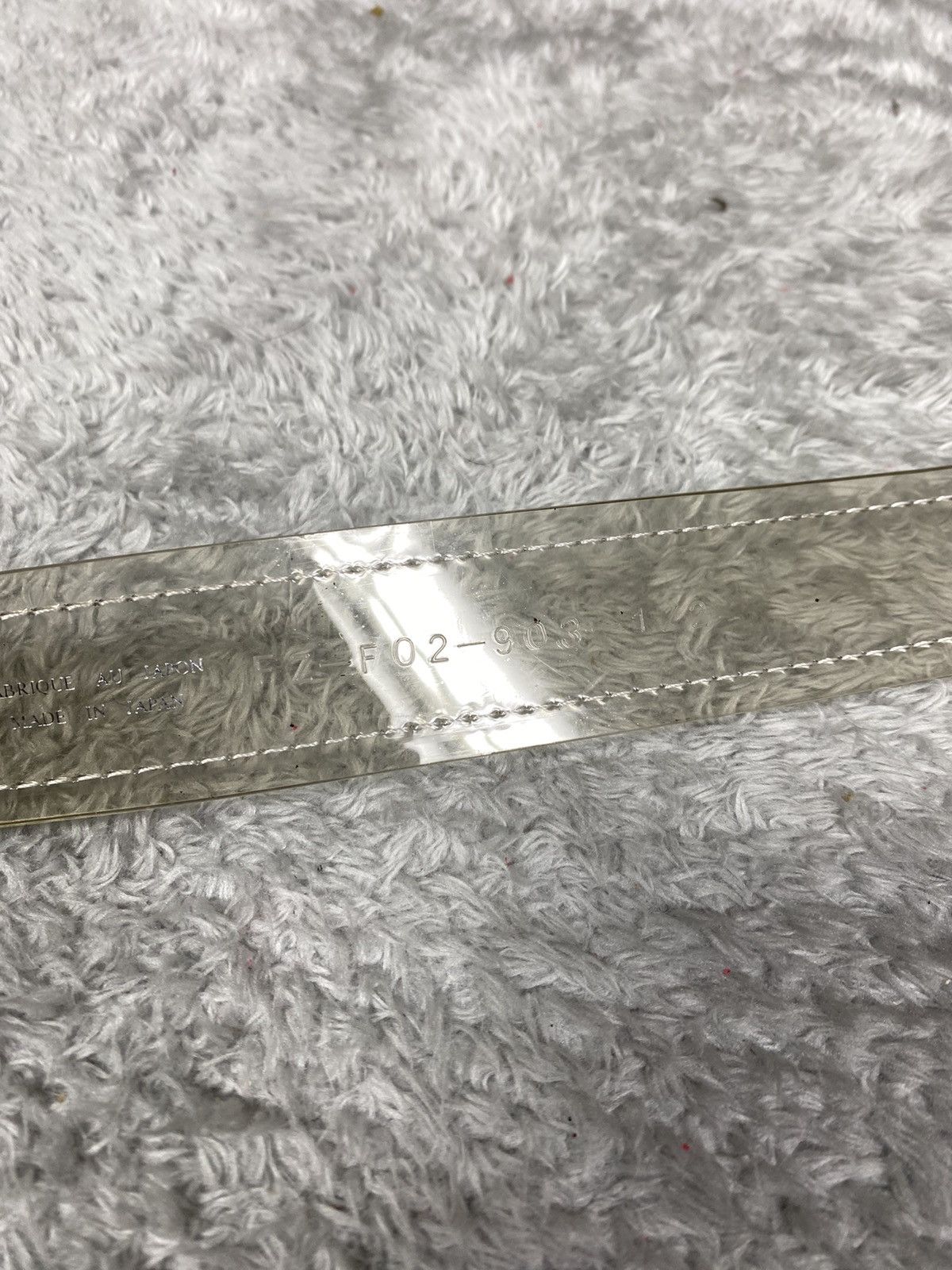 Yohji Yamamoto Yohji Yamamoto Transparent Belt Size 30 - 4 Thumbnail