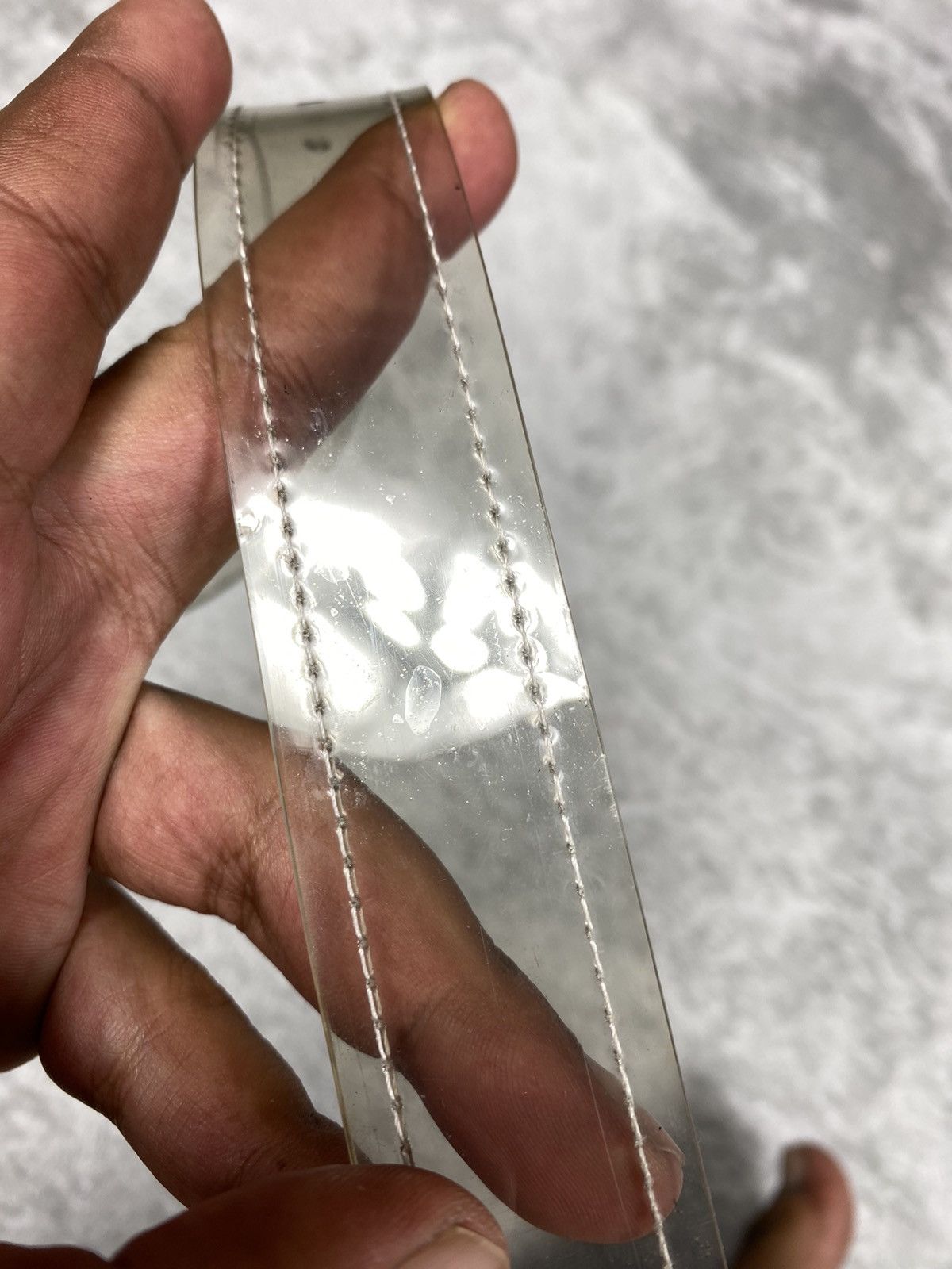 Yohji Yamamoto Yohji Yamamoto Transparent Belt Size 30 - 6 Thumbnail