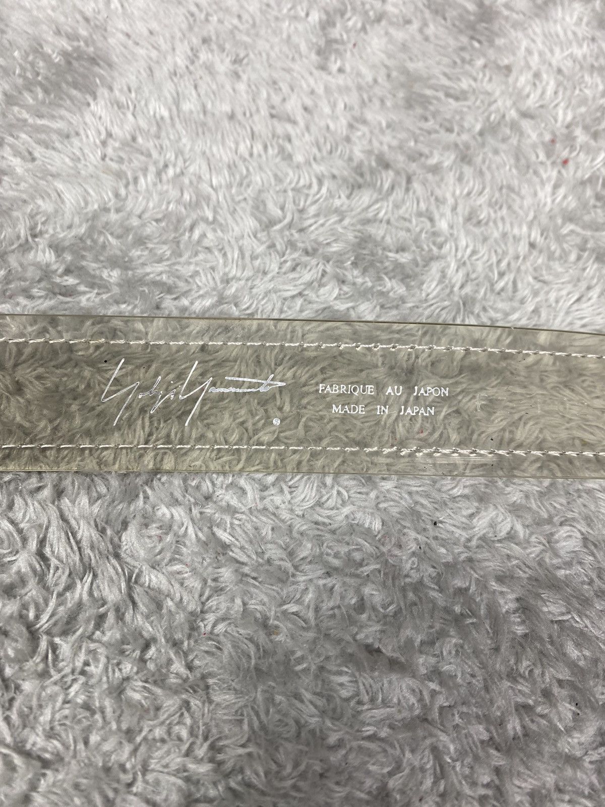 Yohji Yamamoto Yohji Yamamoto Transparent Belt Size 30 - 3 Thumbnail