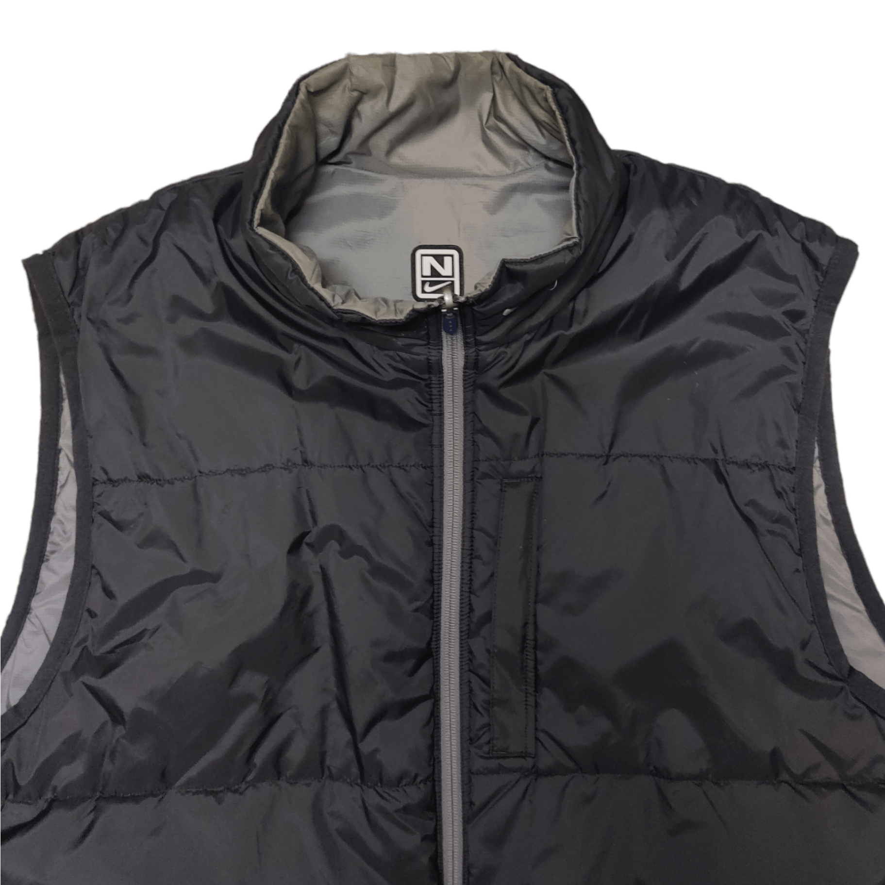Nike Vintage 90's Nike Swoosh Puffer Down Vest Reversible Size US XL / EU 56 / 4 - 2 Thumbnail