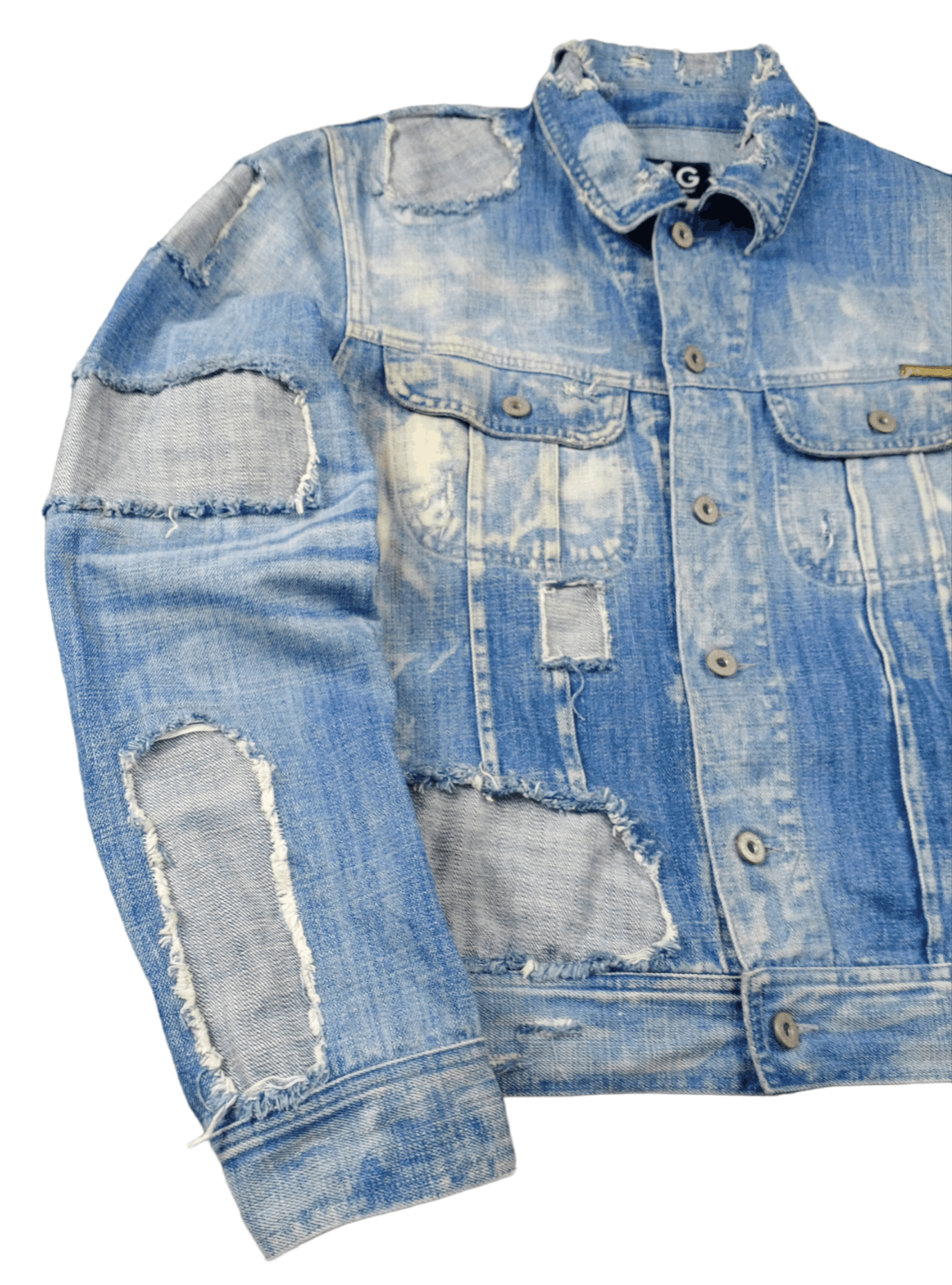 Dolce & Gabbana Dolce&Gabbana Denim Patchwork Jacket Art RARE Size US M / EU 48-50 / 2 - 2 Thumbnail