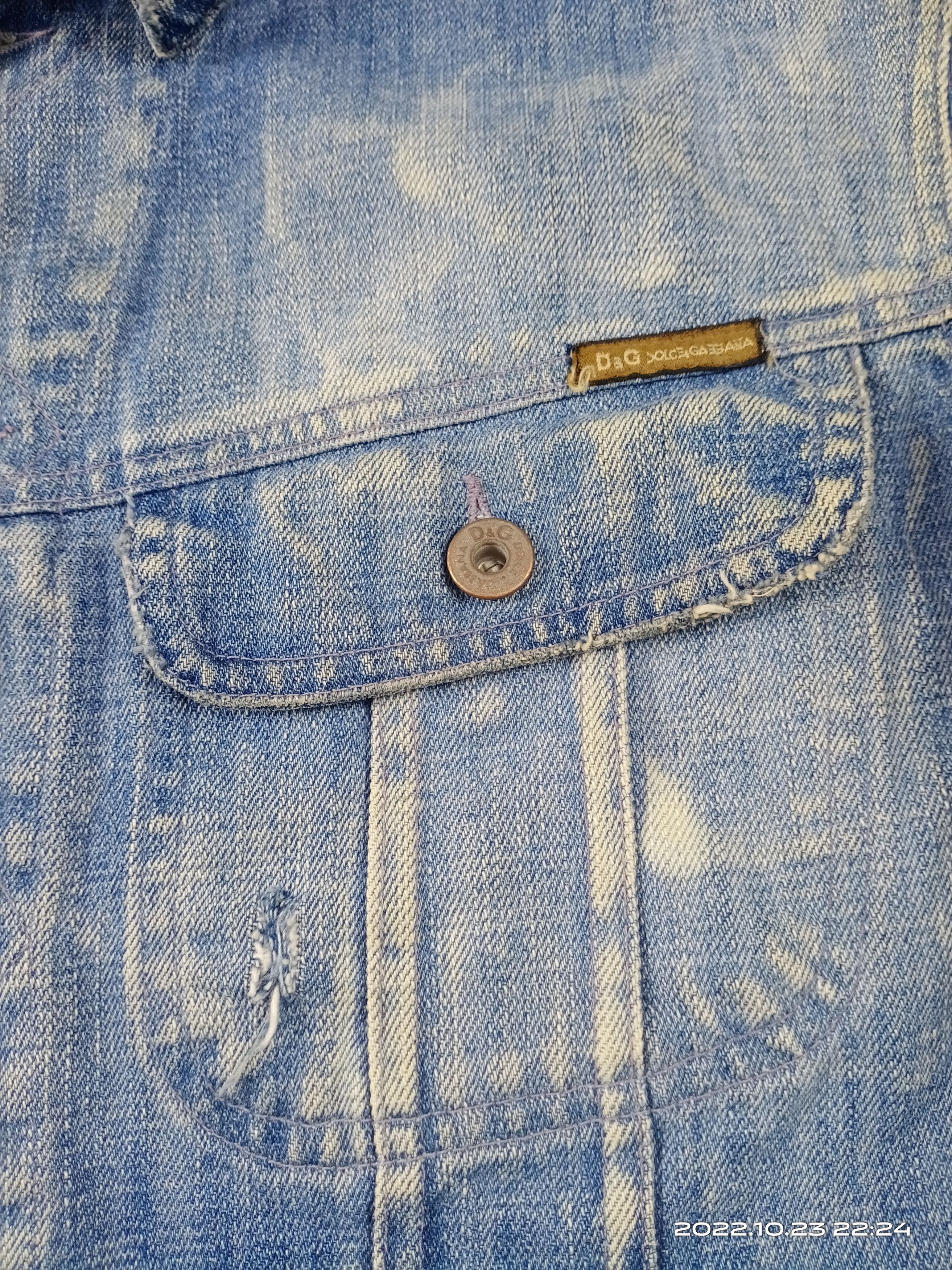 Dolce & Gabbana Dolce&Gabbana Denim Patchwork Jacket Art RARE Size US M / EU 48-50 / 2 - 6 Thumbnail