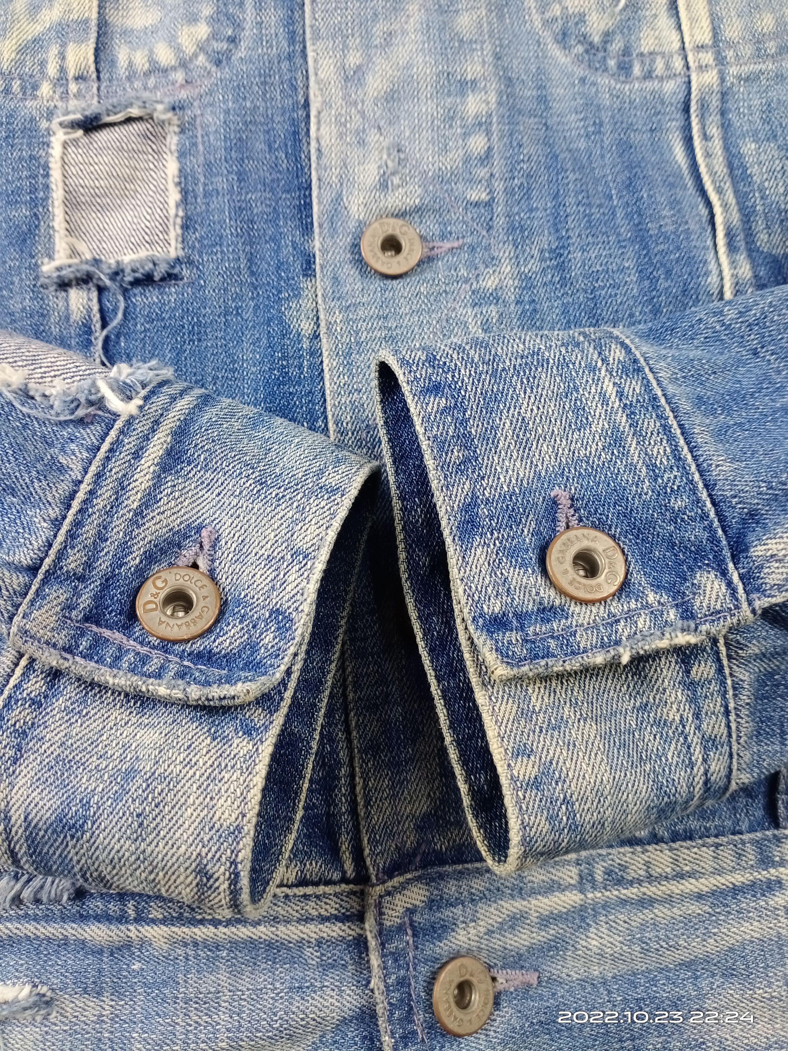 Dolce & Gabbana Dolce&Gabbana Denim Patchwork Jacket Art RARE Size US M / EU 48-50 / 2 - 5 Thumbnail