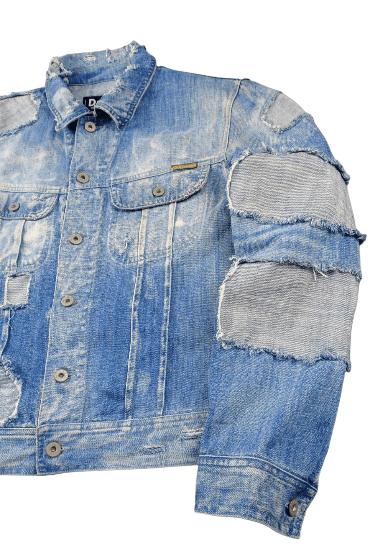 Dolce & Gabbana Dolce&Gabbana Denim Patchwork Jacket Art RARE Size US M / EU 48-50 / 2 - 3 Thumbnail