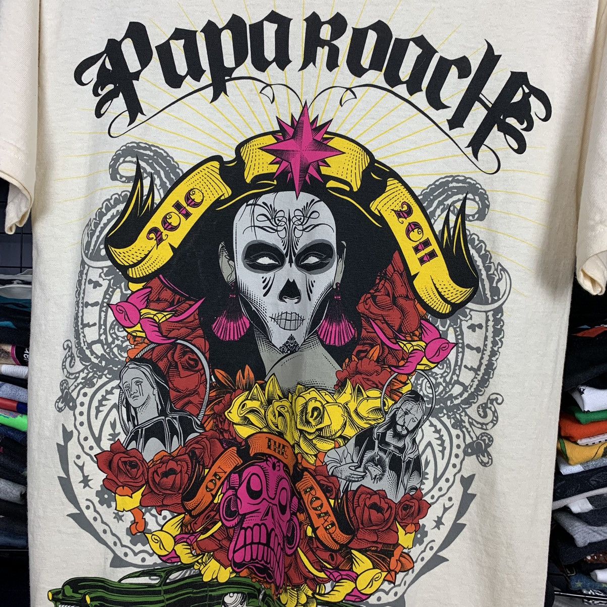 Band Tees paparoach rock band tour 2010-2011 Size US S / EU 44-46 / 1 - 3 Thumbnail