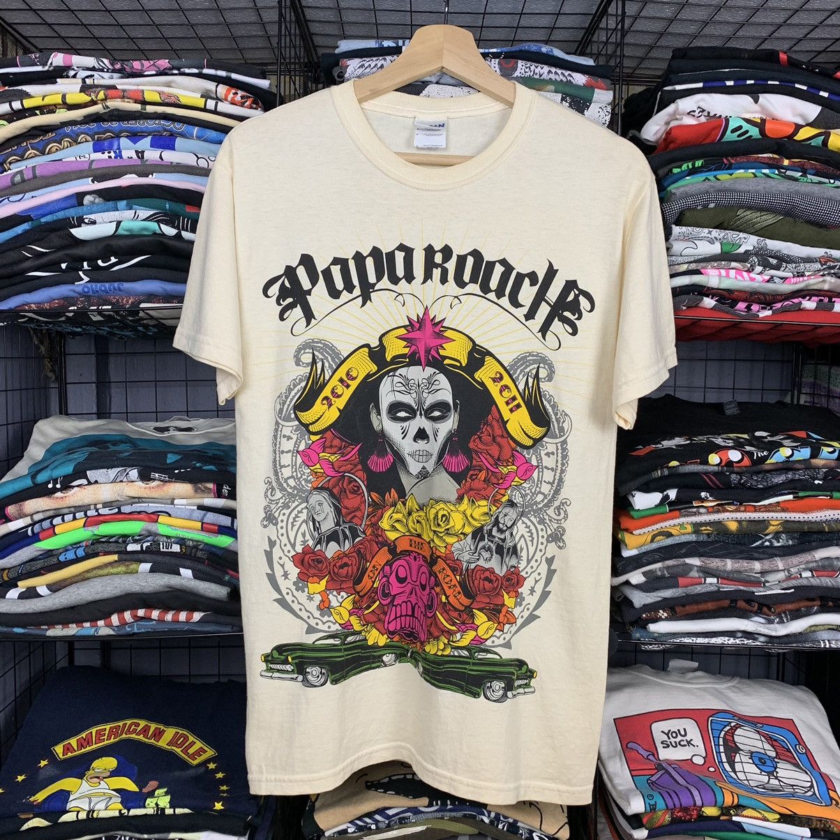Band Tees paparoach rock band tour 2010-2011 Size US S / EU 44-46 / 1 - 1 Thumbnail