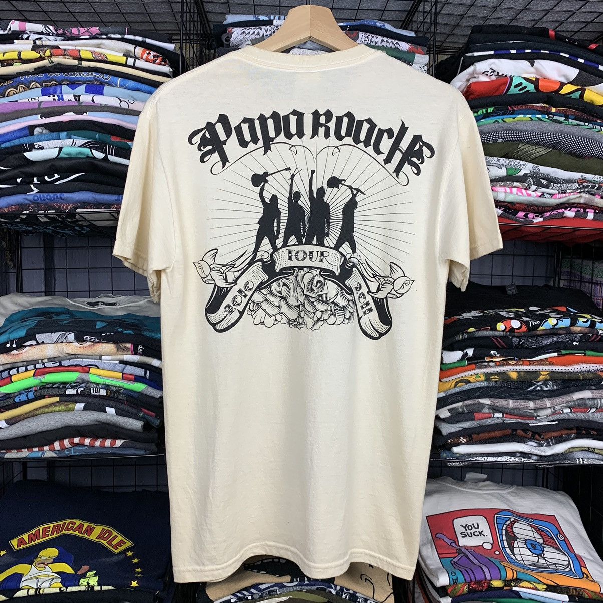 Band Tees paparoach rock band tour 2010-2011 Size US S / EU 44-46 / 1 - 2 Thumbnail