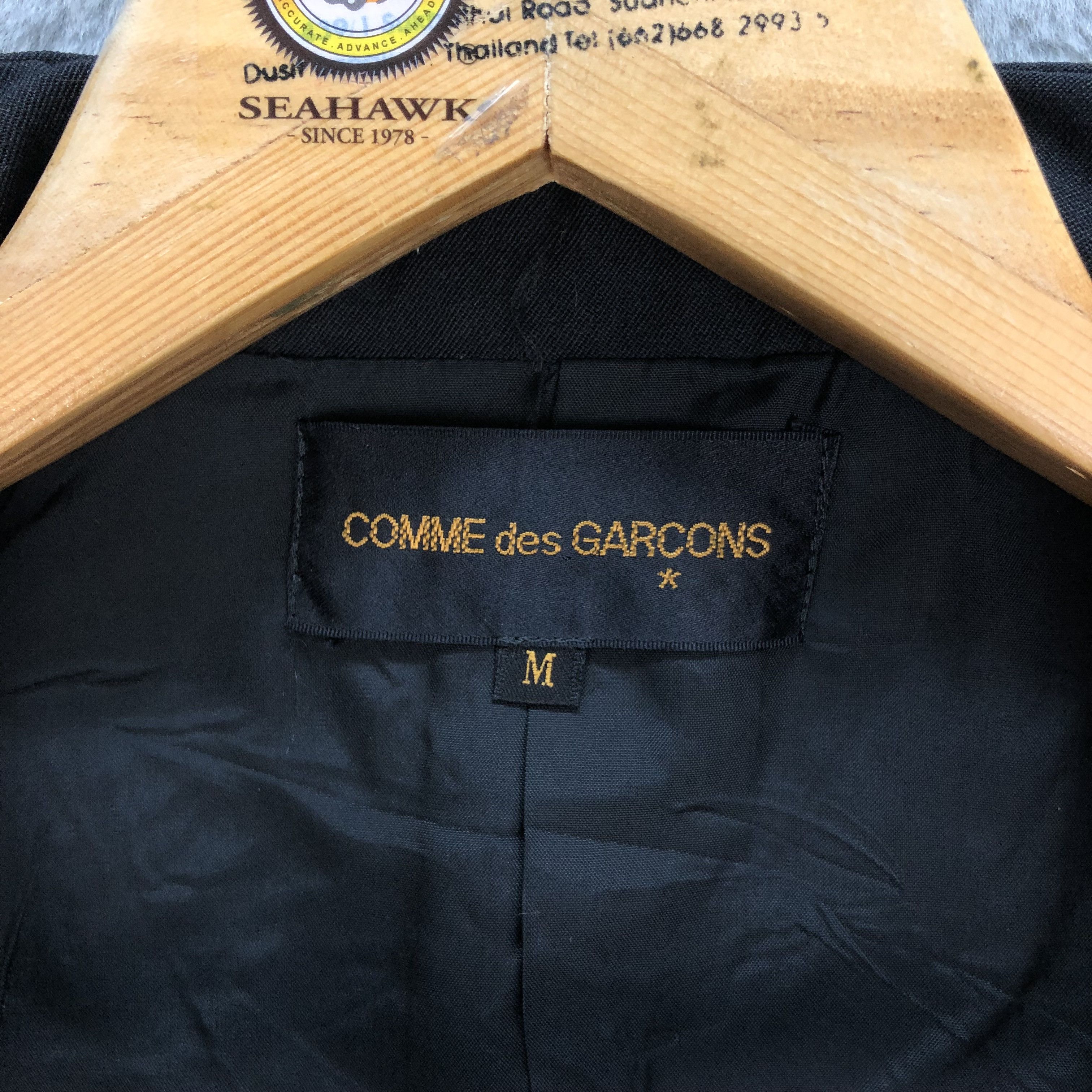 Comme des Garcons RARE💥CDG AD1989 Double Layered Crop Jacket #5197-179 Size M / US 6-8 / IT 42-44 - 9 Thumbnail