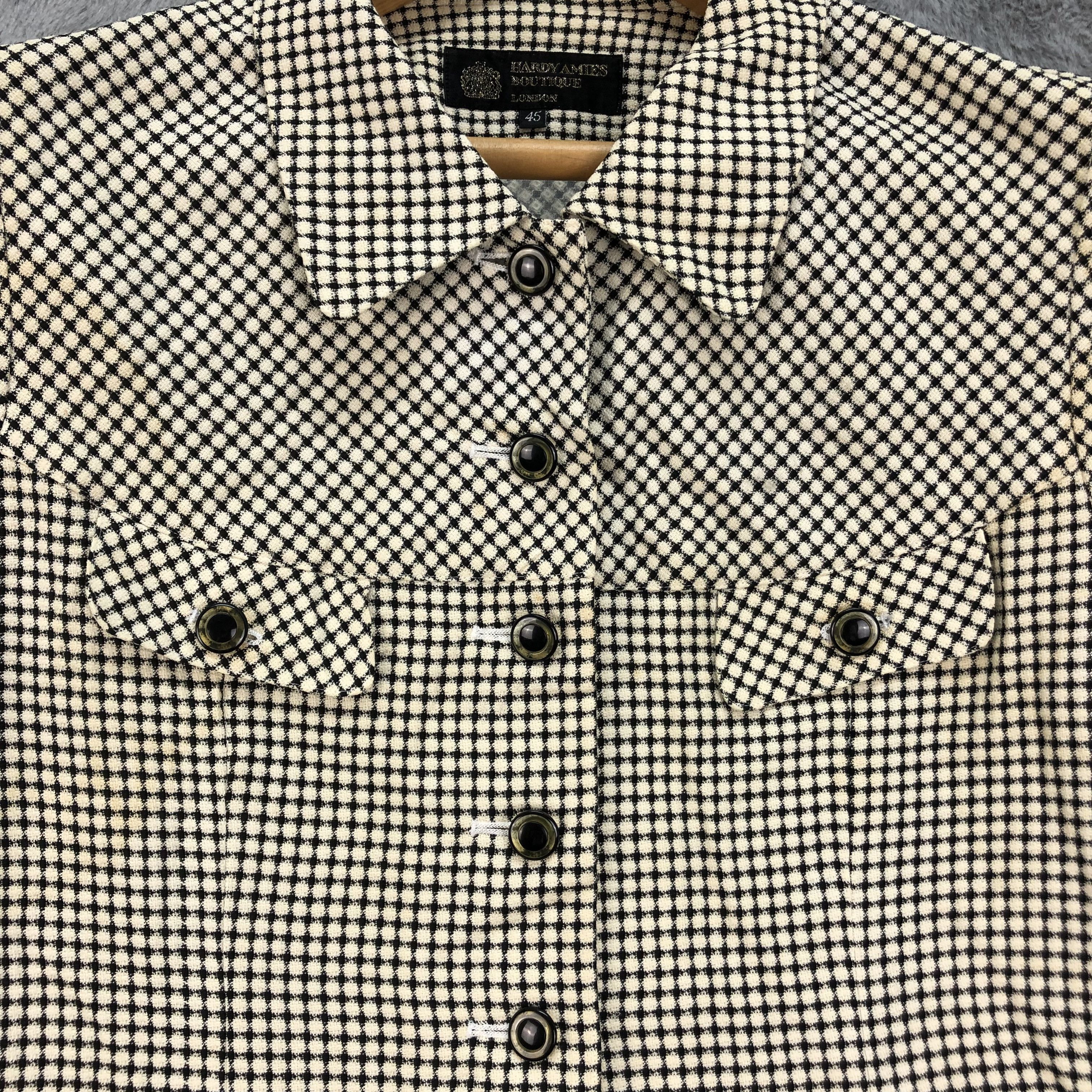Hardy Amies Hardy Amies Boutique London Cropped Shirt #4559-158 Size S / US 4 / IT 40 - 3 Thumbnail