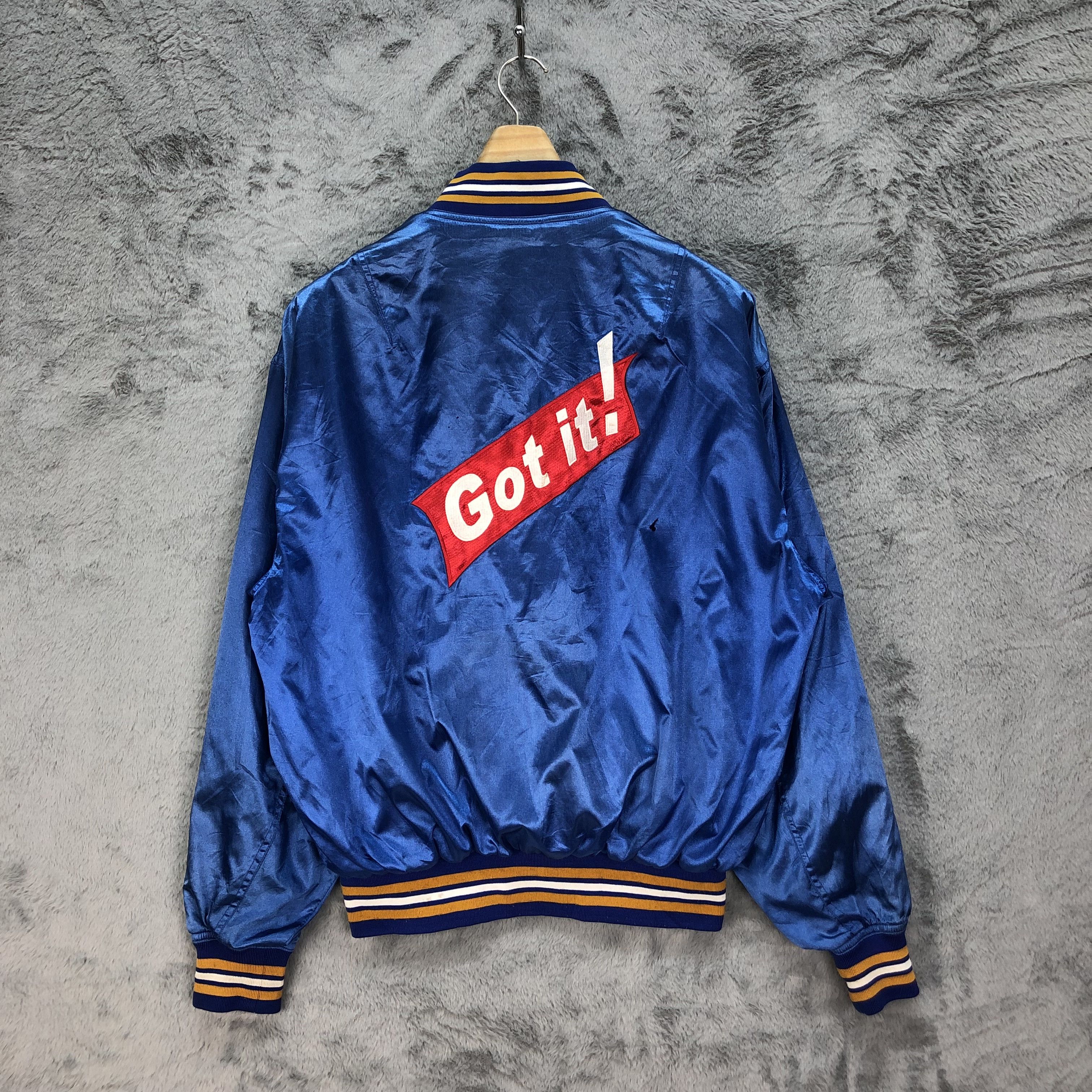 Japanese Brand OAKSLEAF GOT IT back big logo Satin Coach Jacket #4874-37 Size US L / EU 52-54 / 3 - 1 Thumbnail
