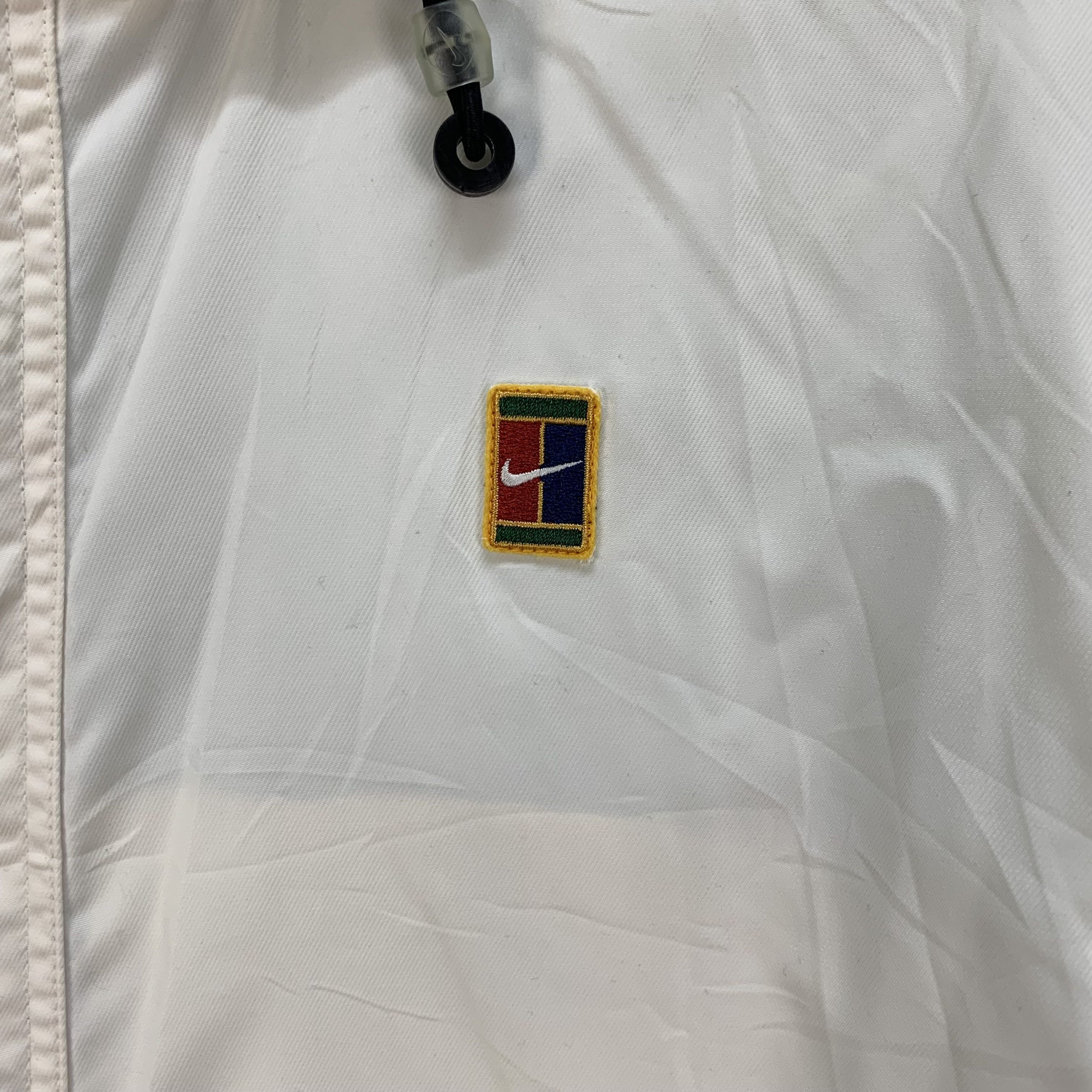 Nike Vintage Nike Court Tennis White Parka #4407-152 Size L / US 10 / IT 46 - 6 Thumbnail