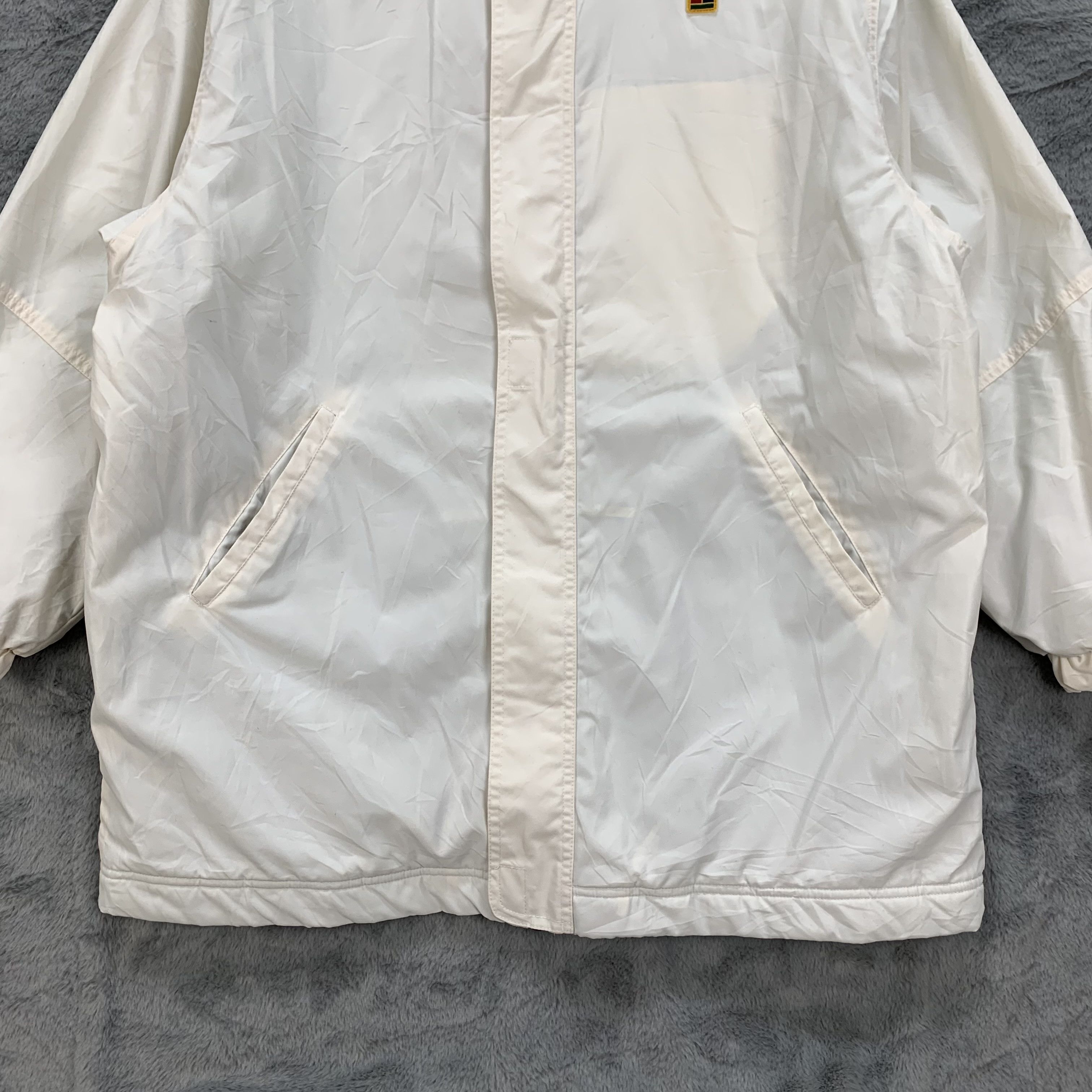 Nike Vintage Nike Court Tennis White Parka #4407-152 Size L / US 10 / IT 46 - 8 Thumbnail