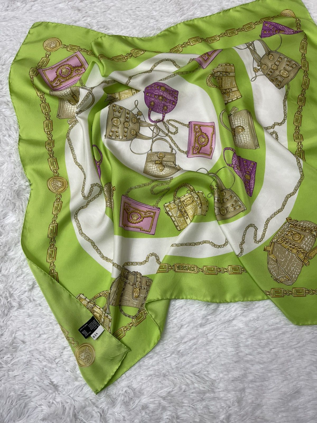 Versace Versace Luxury Silk Scarves Made in italy Size ONE SIZE - 13 Thumbnail