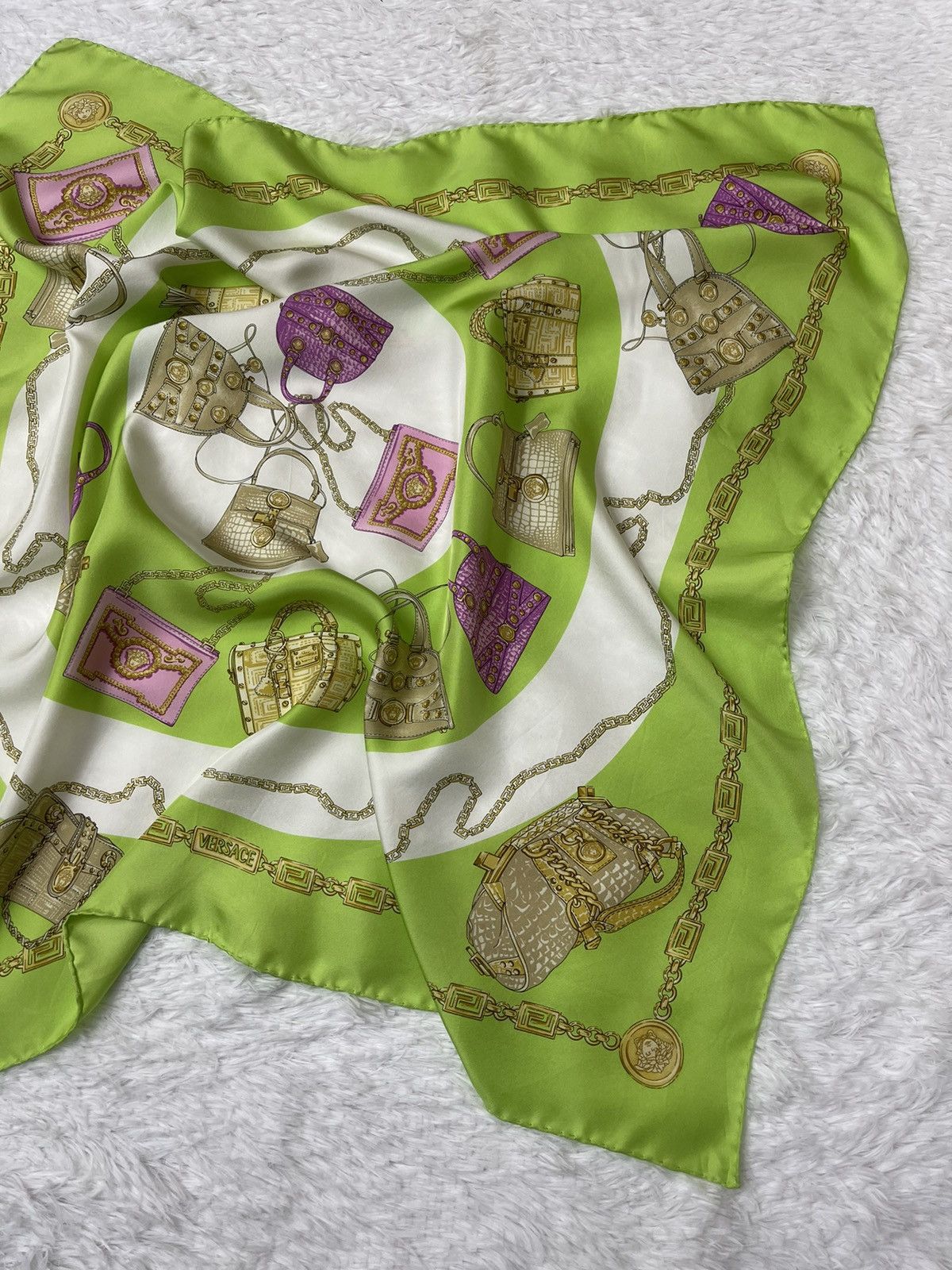 Versace Versace Luxury Silk Scarves Made in italy Size ONE SIZE - 14 Thumbnail