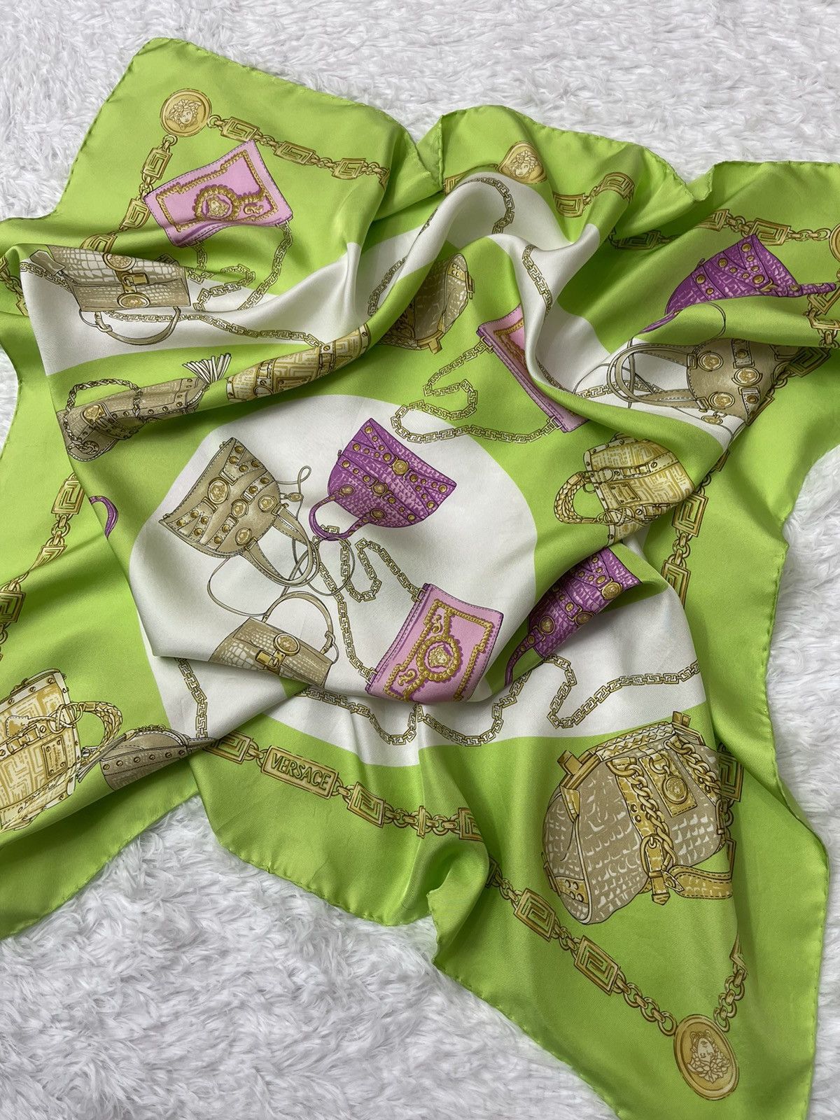 Versace Versace Luxury Silk Scarves Made in italy Size ONE SIZE - 2 Thumbnail