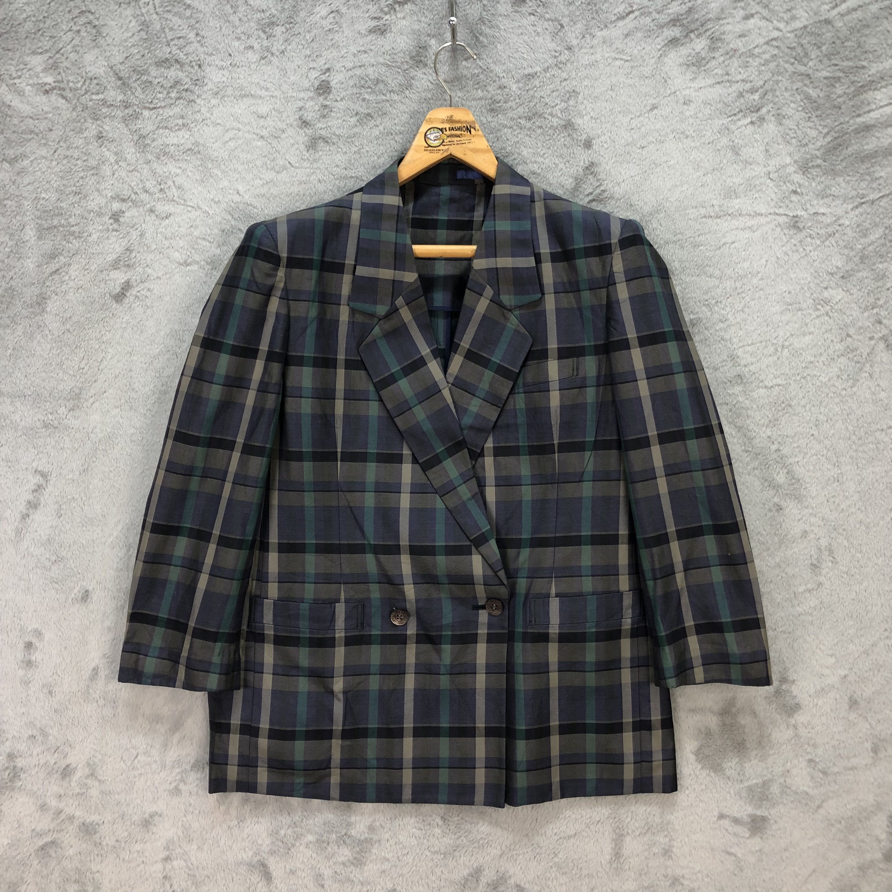 Burberry Vintage Burberrys' Nova Check Suit Jacket / Blazer #1042-42 Size M / US 6-8 / IT 42-44 - 1 Thumbnail