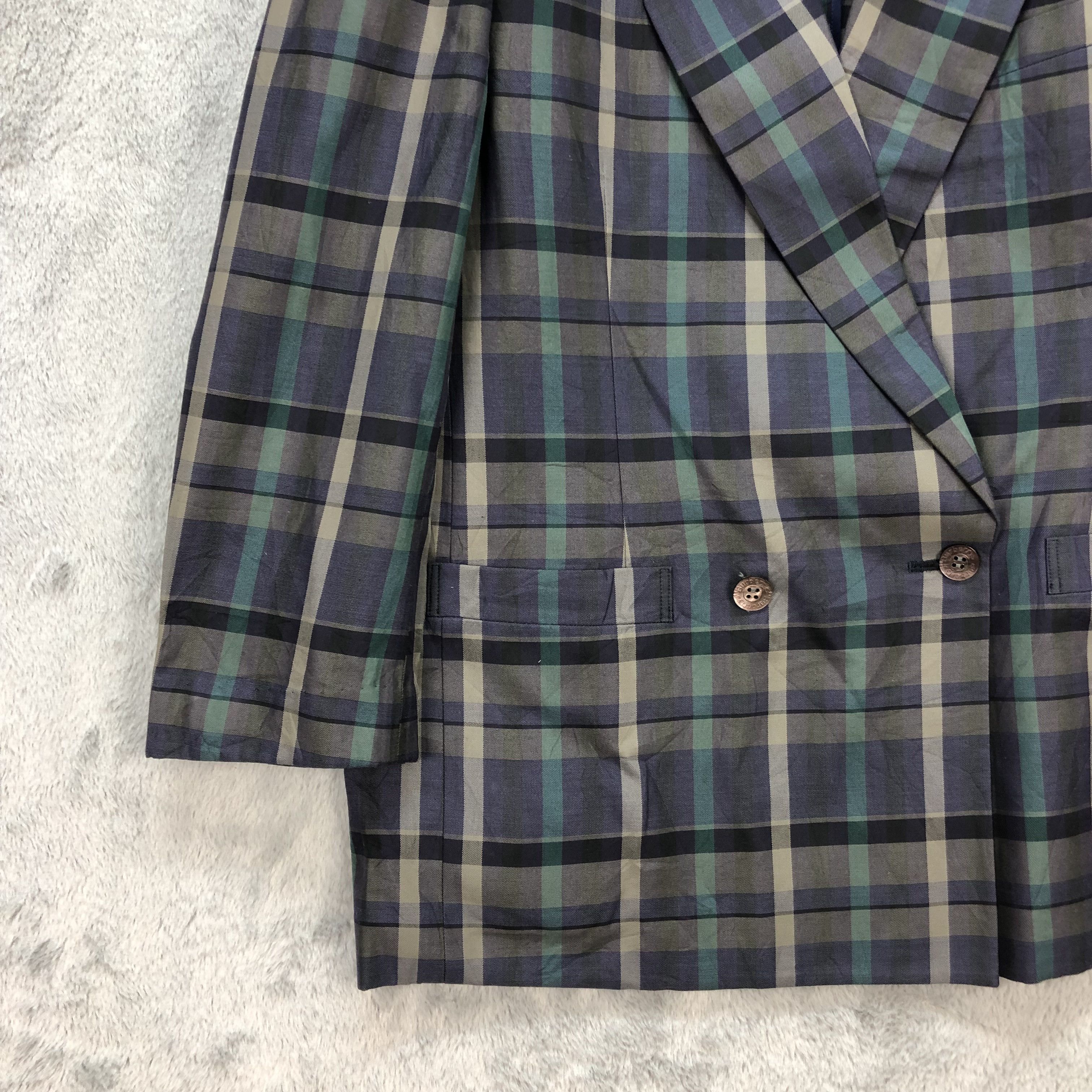Burberry Vintage Burberrys' Nova Check Suit Jacket / Blazer #1042-42 Size M / US 6-8 / IT 42-44 - 4 Thumbnail