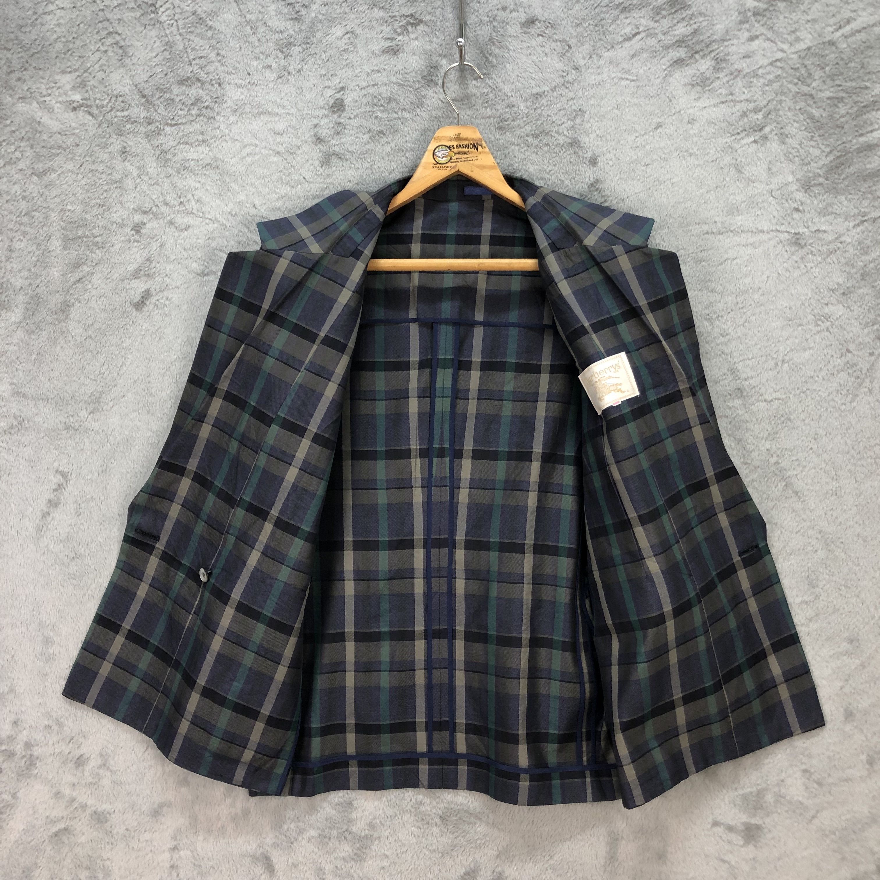 Burberry Vintage Burberrys' Nova Check Suit Jacket / Blazer #1042-42 Size M / US 6-8 / IT 42-44 - 7 Thumbnail