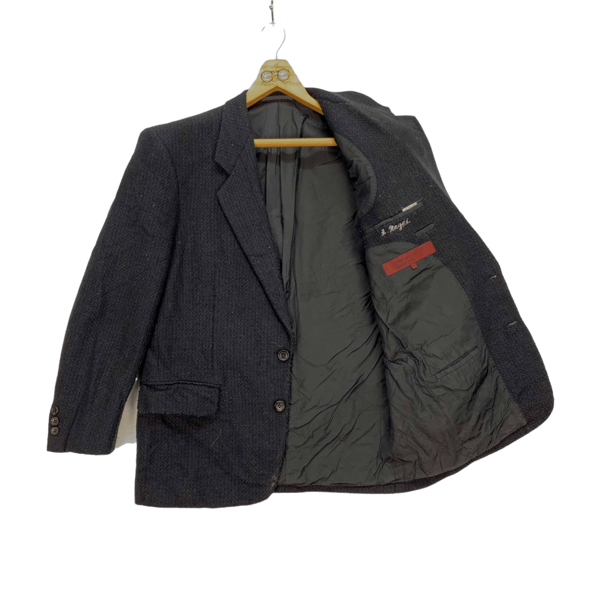 Comme des Garcons CDG Homme Deux AD1993 Wool Suit Jacket / Blazers #4135-143 Size 44R - 7 Thumbnail