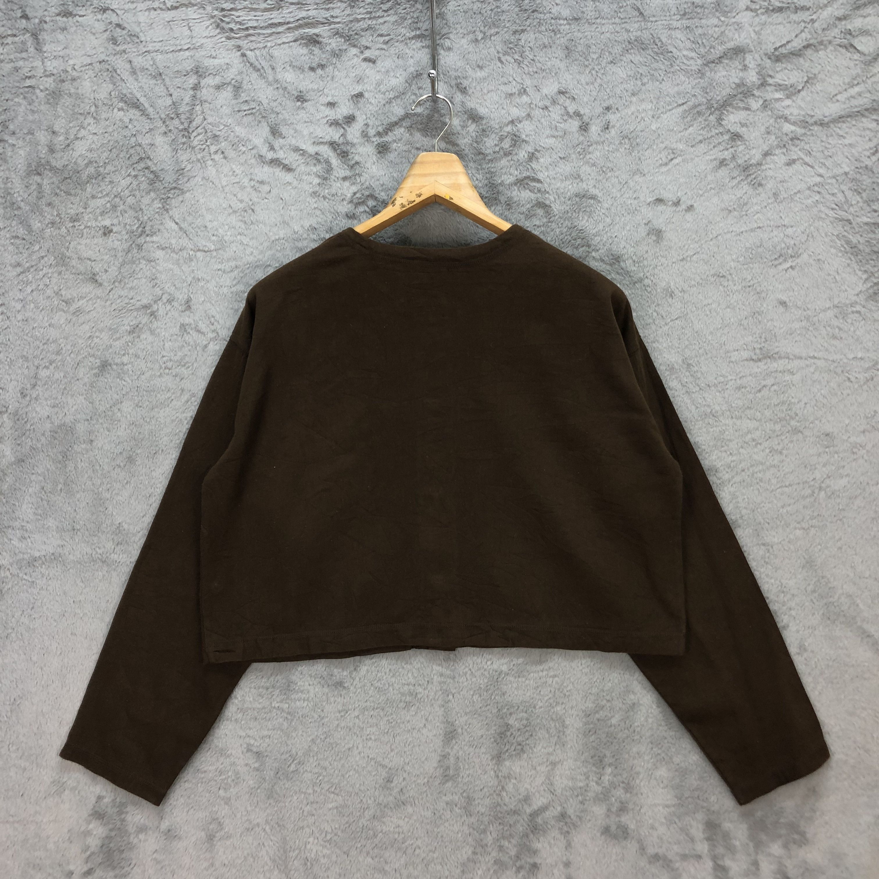 Issey Miyake PLANTATION BY ISSEY MIYAKE CROPPED SHIRT #5619-194 Size M / US 6-8 / IT 42-44 - 9 Thumbnail