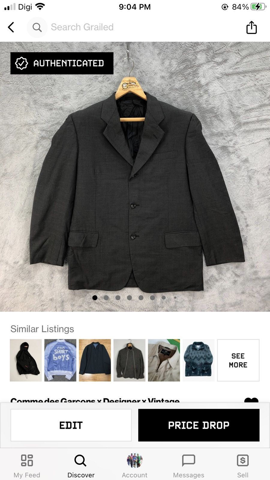 Comme des Garcons Homme Deux CDG Homme Deux AD1997 Wool & Silk Blazers #4701-164 Size US M / EU 48-50 / 2 - 13 Thumbnail
