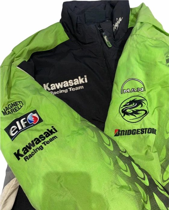 Vintage VERY RARE VINTAGE JACKET KAWASAKI RACING TEAM NINJA Size US L / EU 52-54 / 3 - 3 Thumbnail