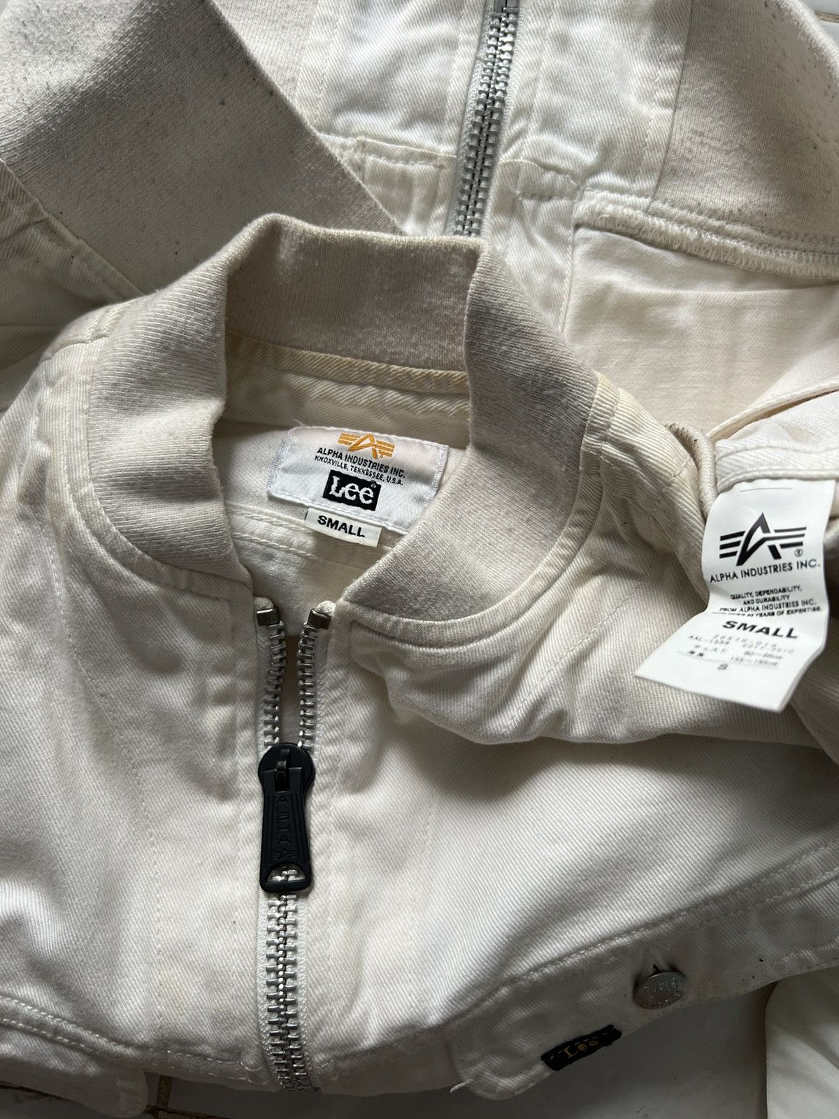 Alpha Industries VERY RARE JACKET ALPHA INDUSTRIES X LEE RIDERS DENIM JEANS Size US S / EU 44-46 / 1 - 4 Thumbnail